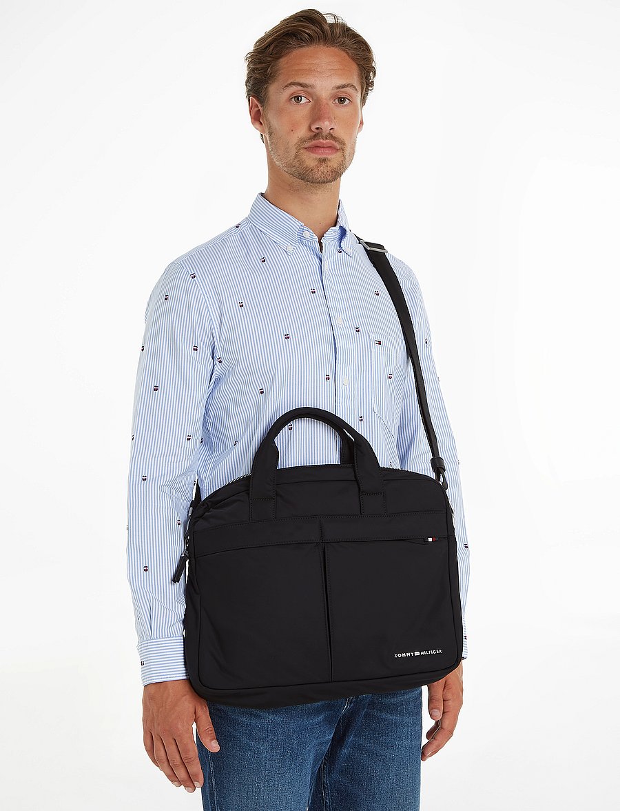 Tommy Hilfiger - TH SIGNATURE COMPUTER BAG - black - 0