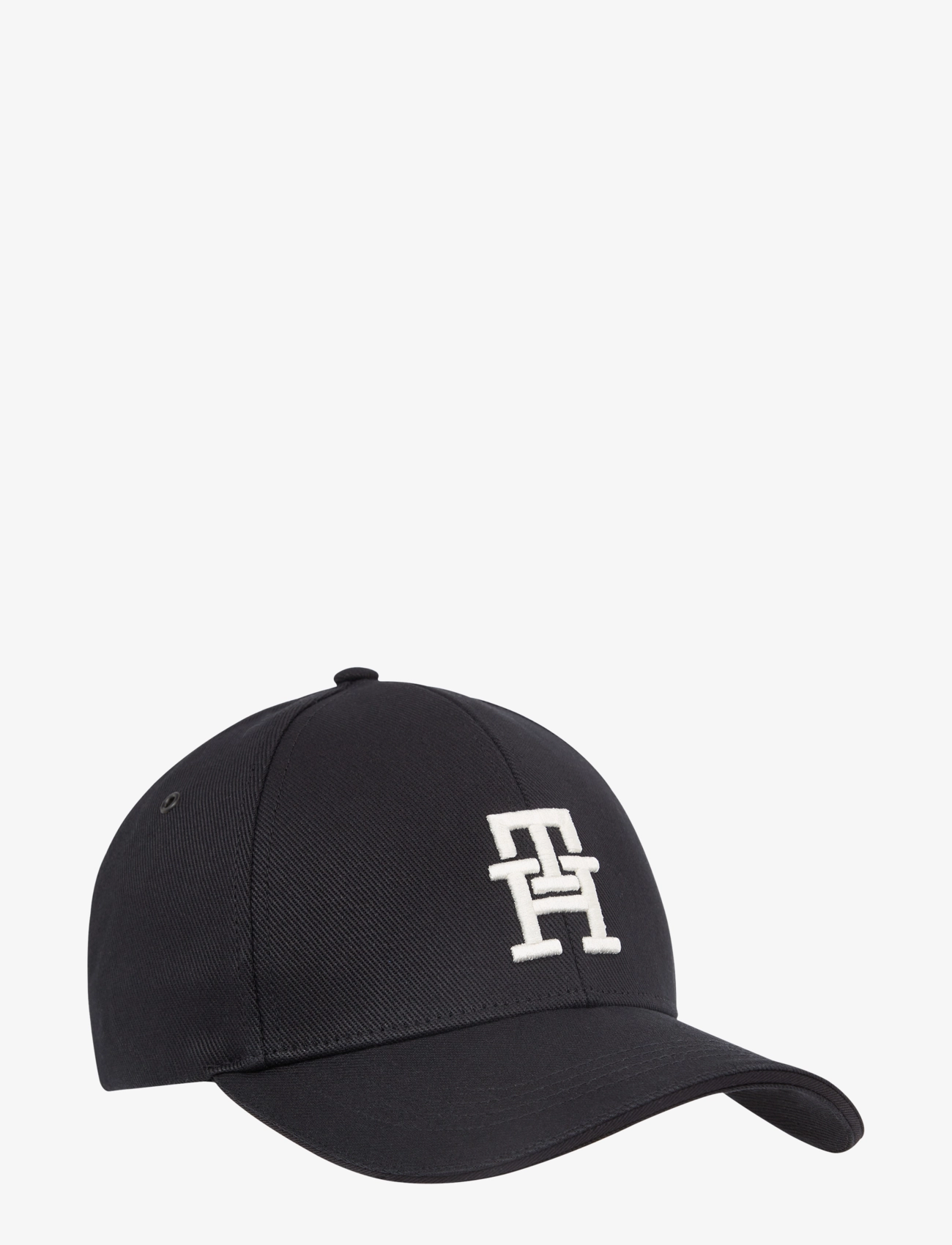TH IMD COTTON 6 PANEL CAP - BLACK