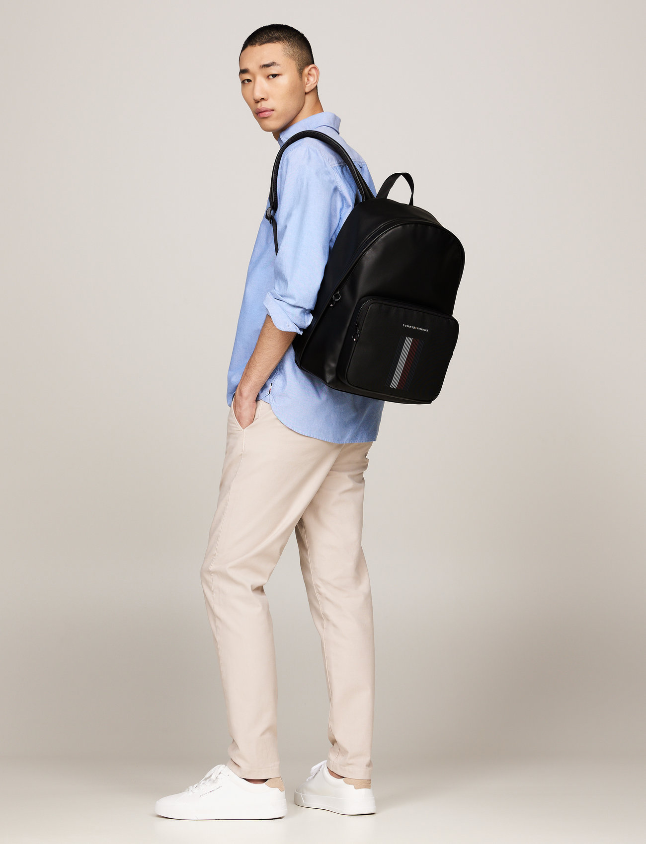 Tommy Hilfiger Th Foundation Dome Backpack (TOHAM0AM12598) Backpacks 