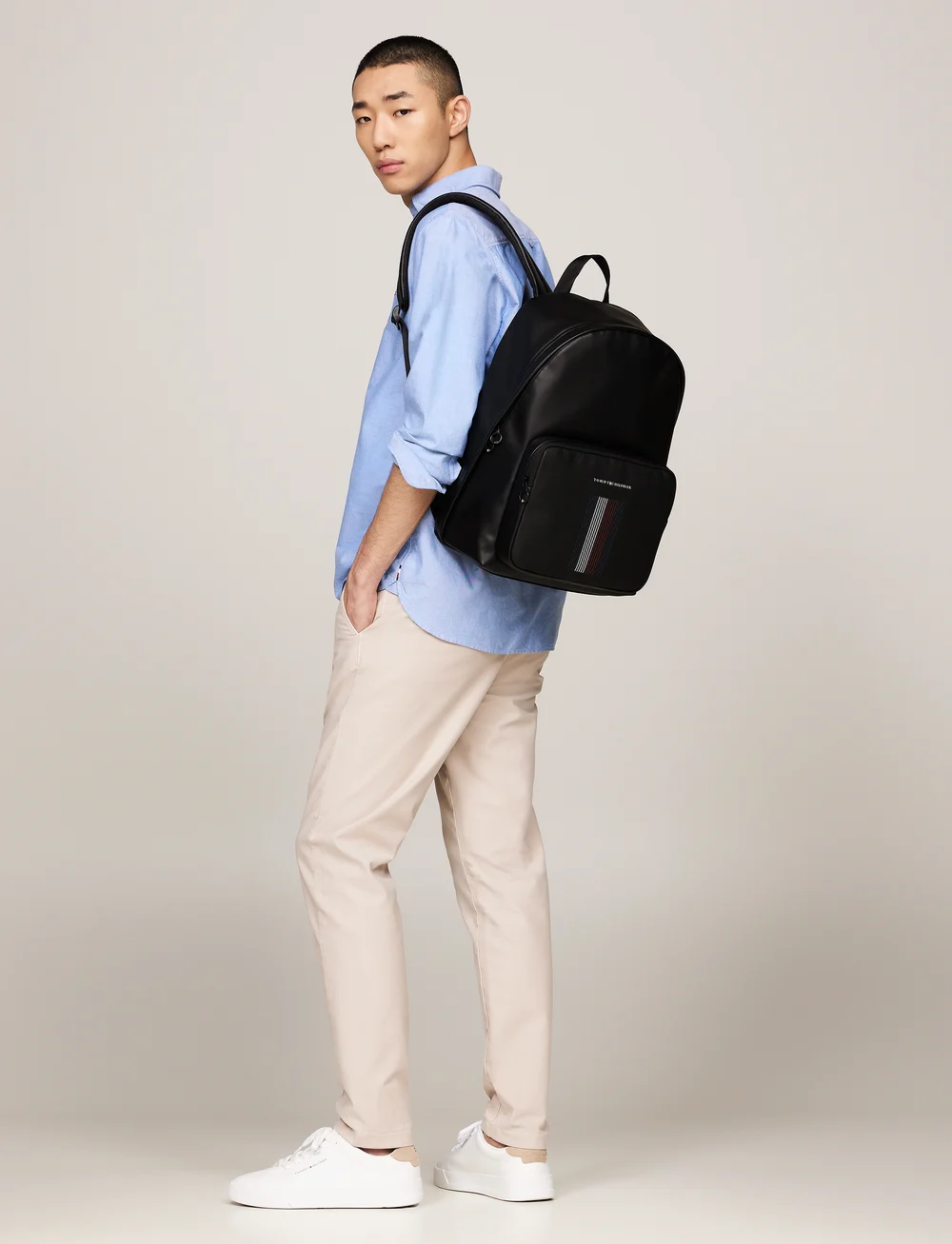 Tommy Hilfiger - TH FOUNDATION DOME BACKPACK - shop by occasion - black - 4