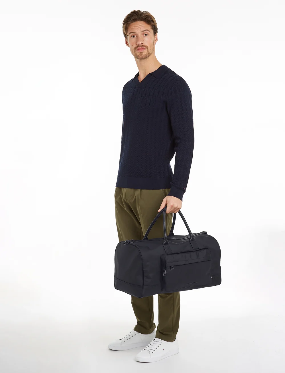 Tommy hilfiger canvas duffle bag hotsell