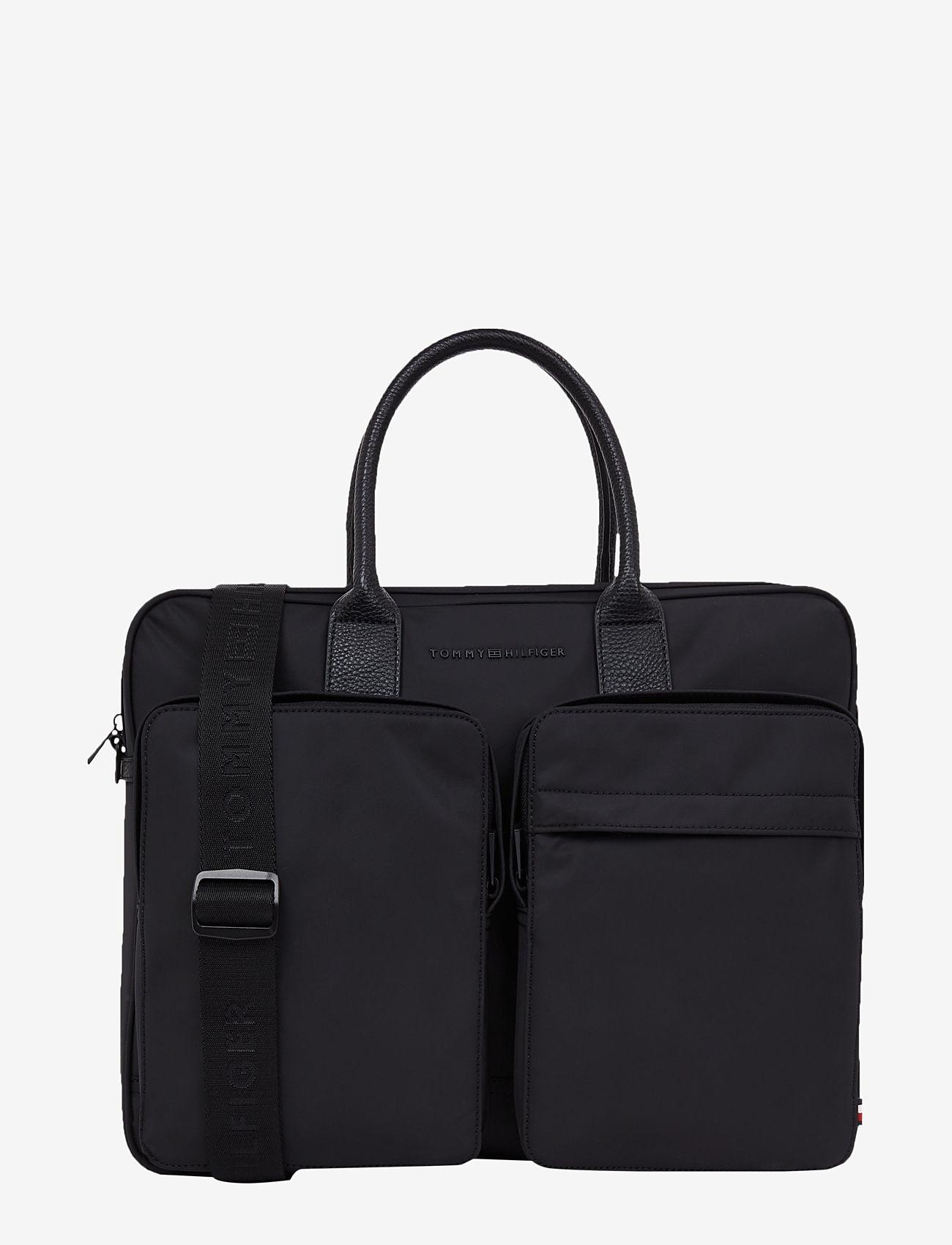 Tommy Hilfiger - TH REPREVE COMPUTER BAG - black - 0
