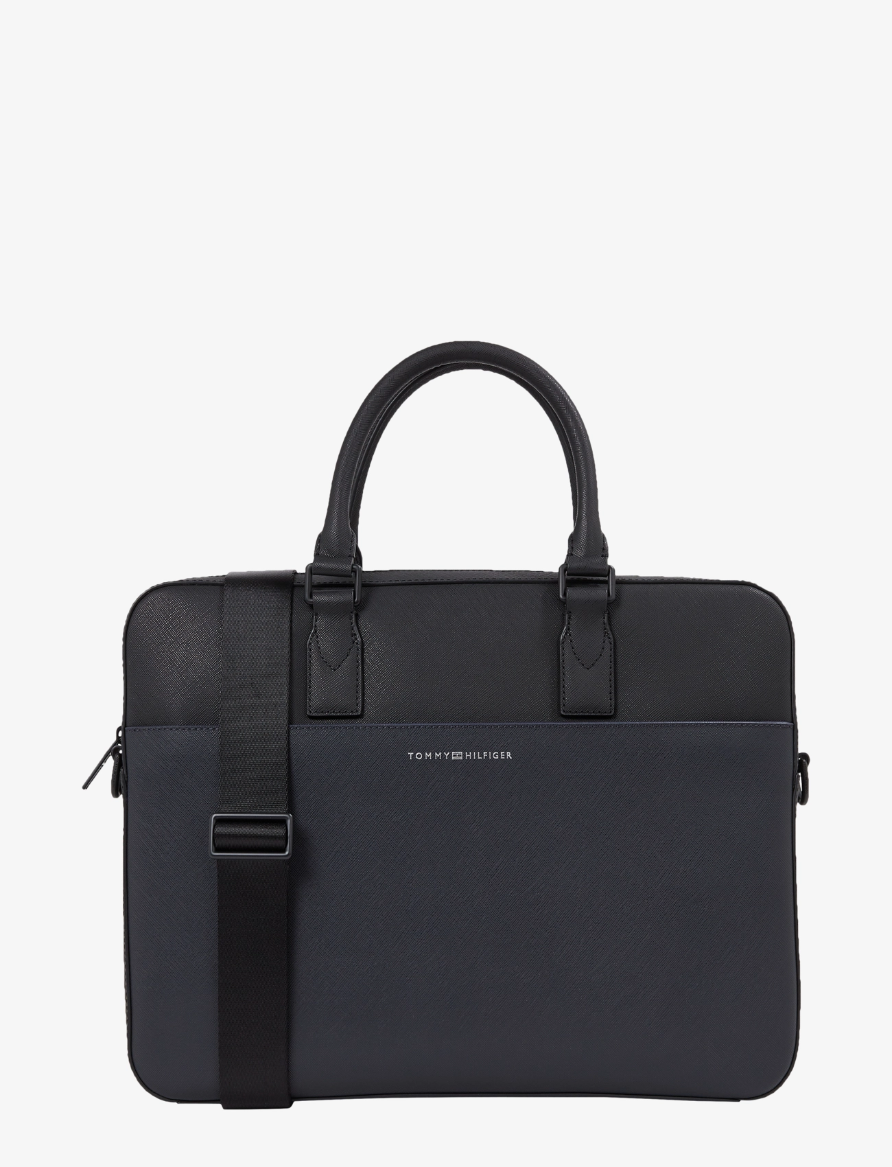 Tommy Hilfiger - TH BUSINESS LEATHER COMPUTER BAG - black - 1
