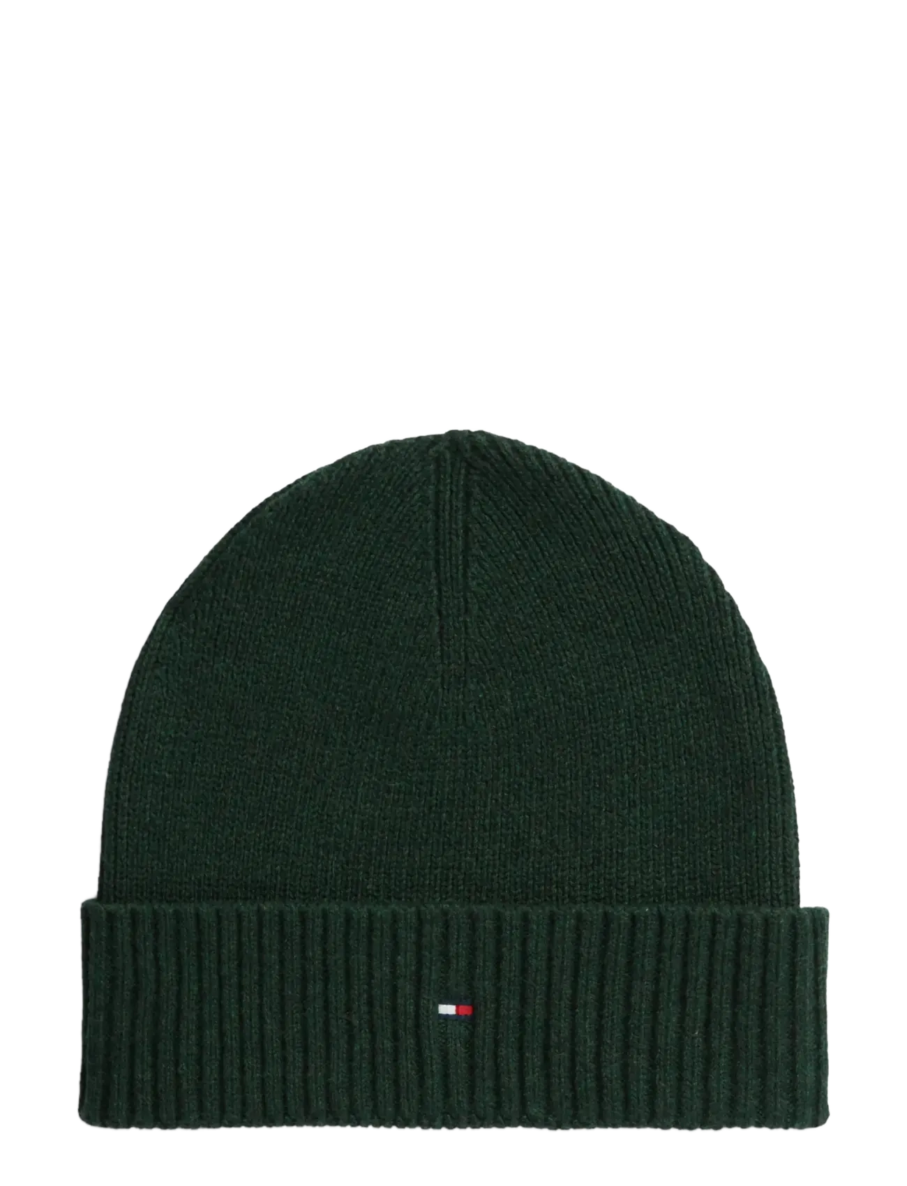 Tommy Hilfiger TH FLAG PIMA COTTON BEANIE - Tommy Hilfiger - MAJESTIC EMERALD MELANGE / green