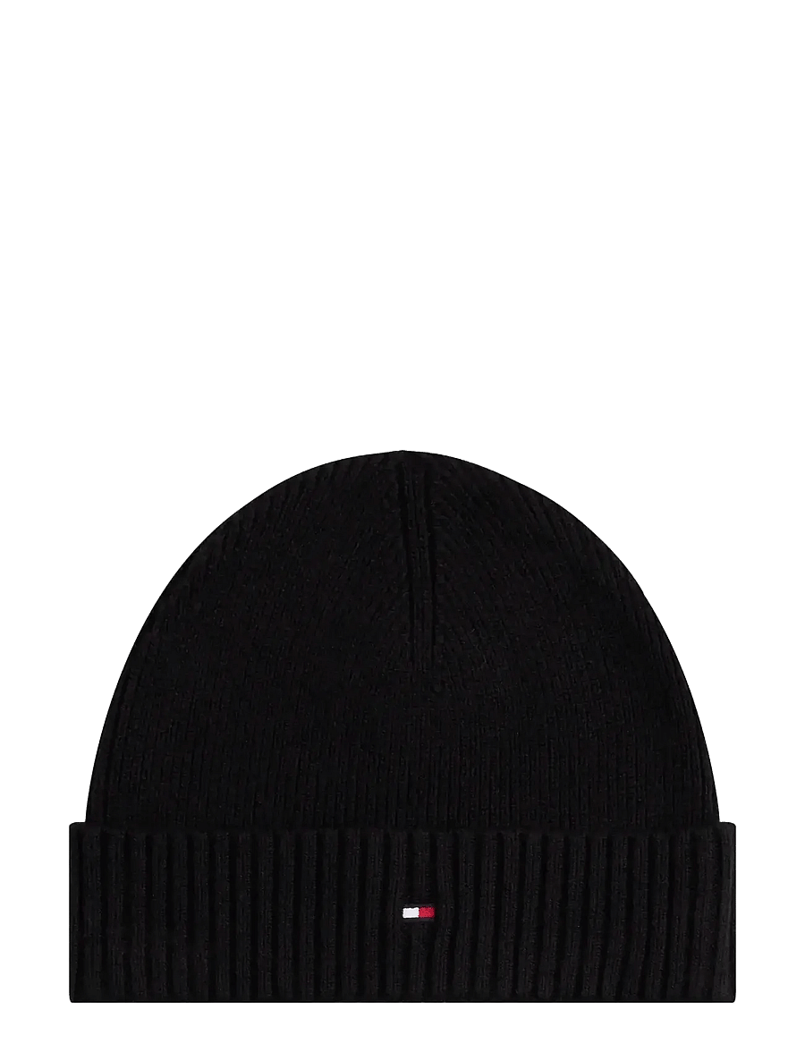 Tommy Hilfiger - TH FLAG PIMA COTTON BEANIE - shop efter anledning - black - 1