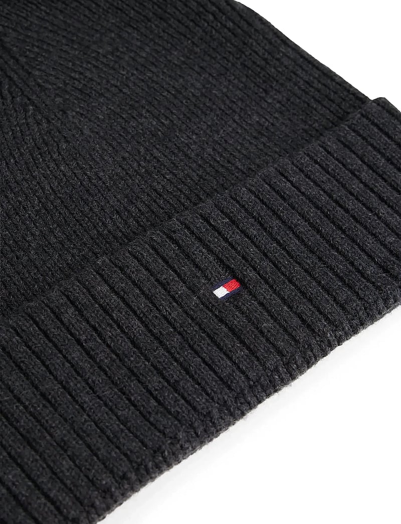 Tommy Hilfiger - TH FLAG PIMA COTTON BEANIE - shoppa efter tillfälle - charcoal gray - 3