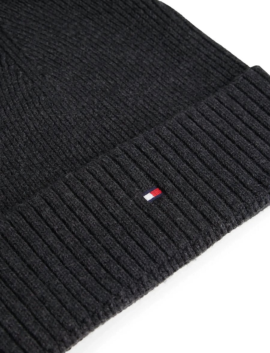 Tommy Hilfiger - TH FLAG PIMA COTTON BEANIE - osta olukorra järgi - charcoal gray - 3