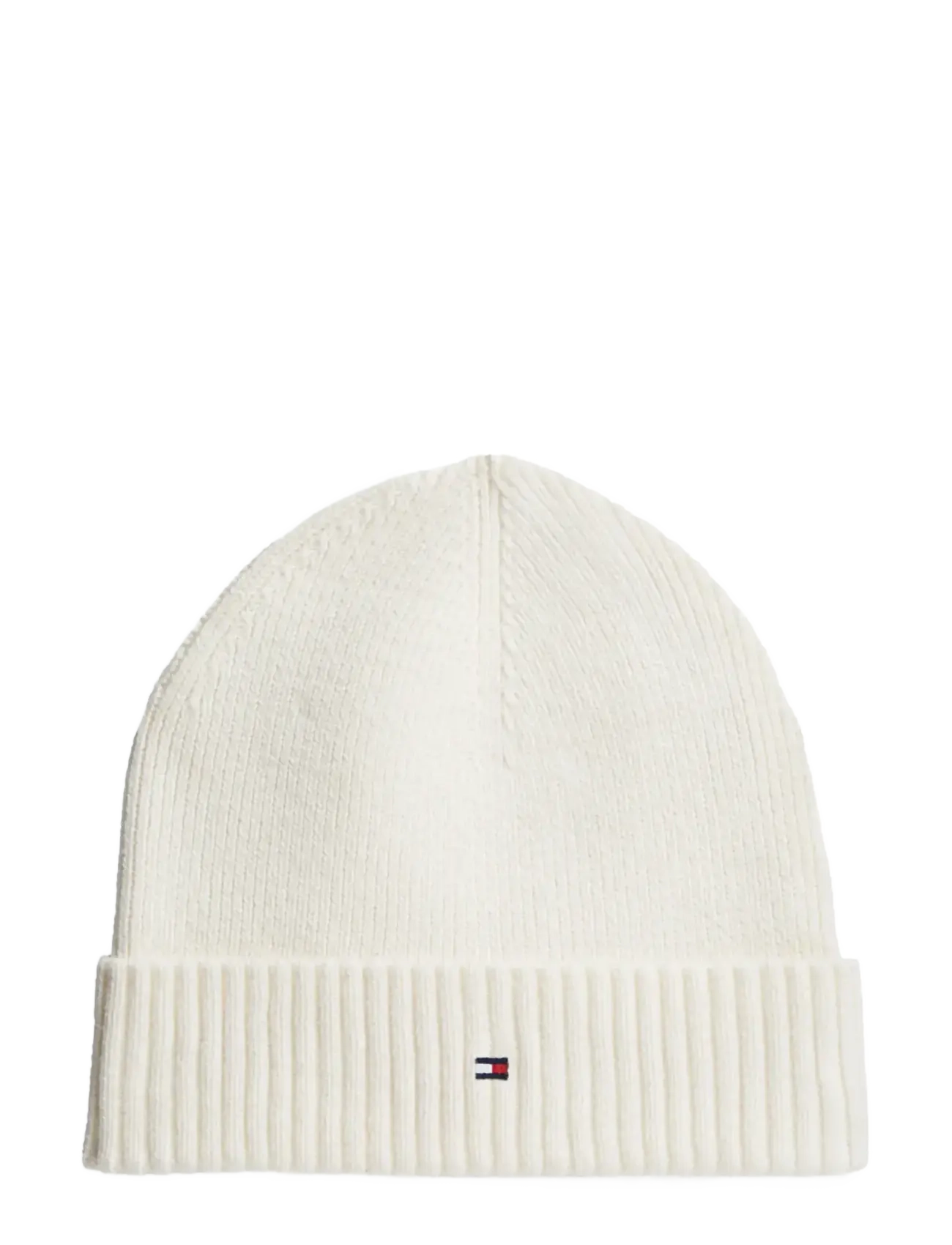 Tommy Hilfiger TH FLAG PIMA COTTON BEANIE - Preppy - IVORY PETAL / cream