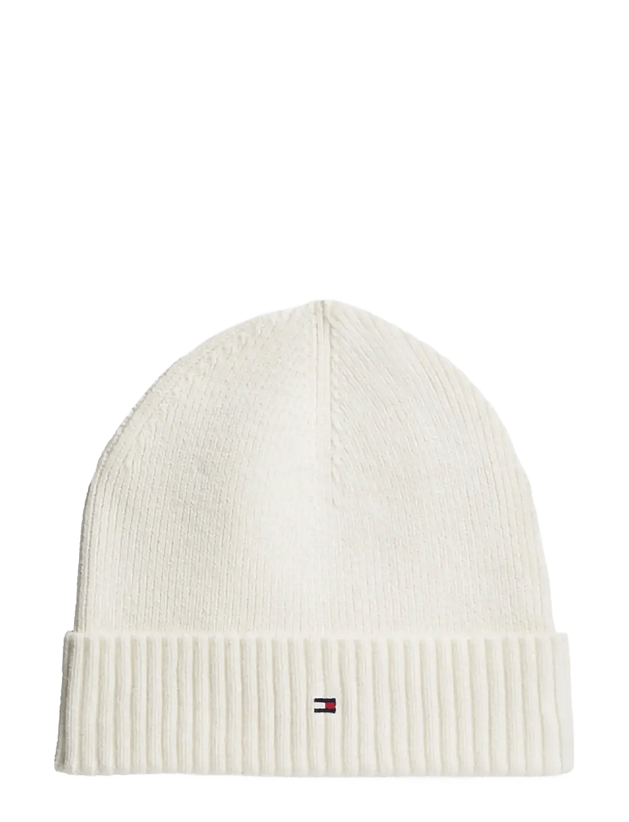 Tommy Hilfiger - TH FLAG PIMA COTTON BEANIE - shop by occasion - ivory petal - 0