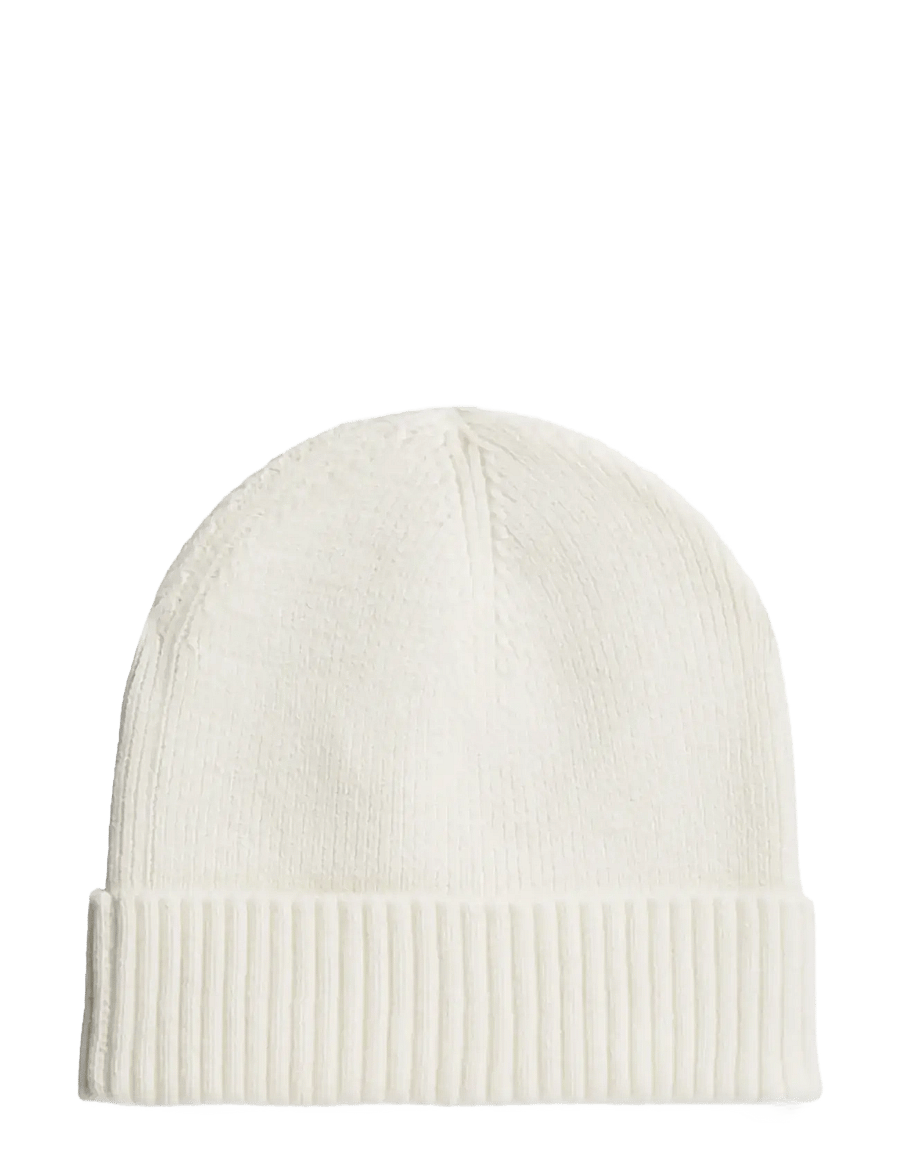 Tommy Hilfiger - TH FLAG PIMA COTTON BEANIE - shop by occasion - ivory petal - 1
