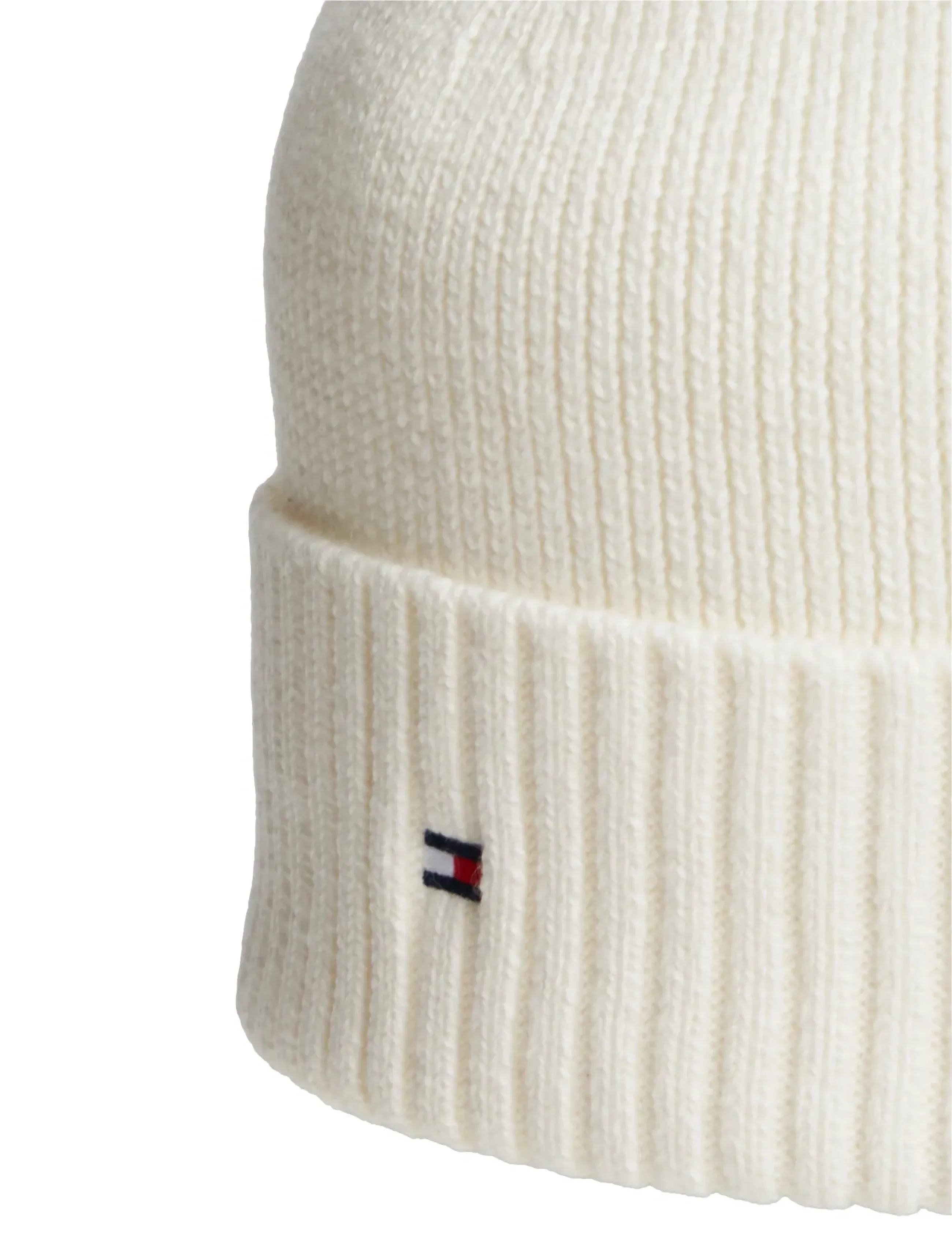 Tommy Hilfiger - TH FLAG PIMA COTTON BEANIE - shop by occasion - ivory petal - 3