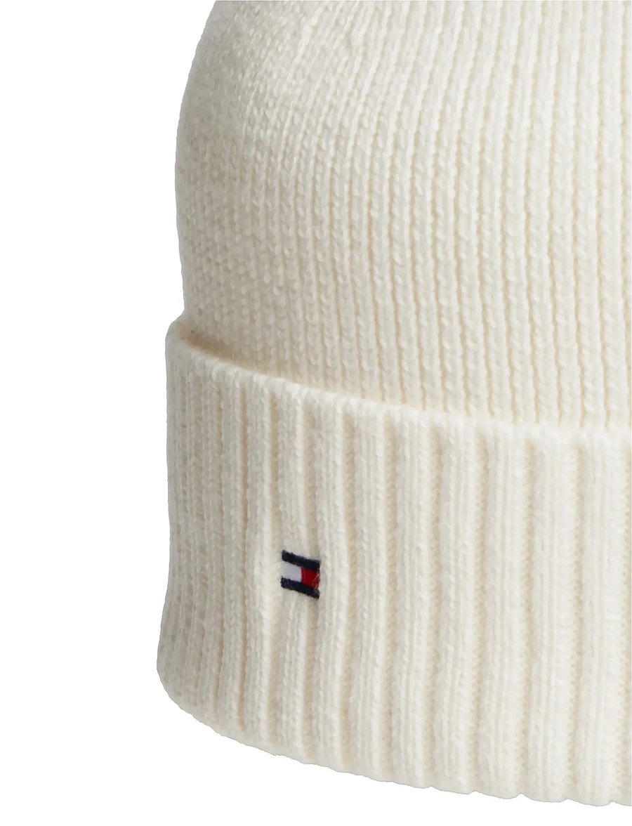 Tommy Hilfiger - TH FLAG PIMA COTTON BEANIE - shop by occasion - ivory petal - 3