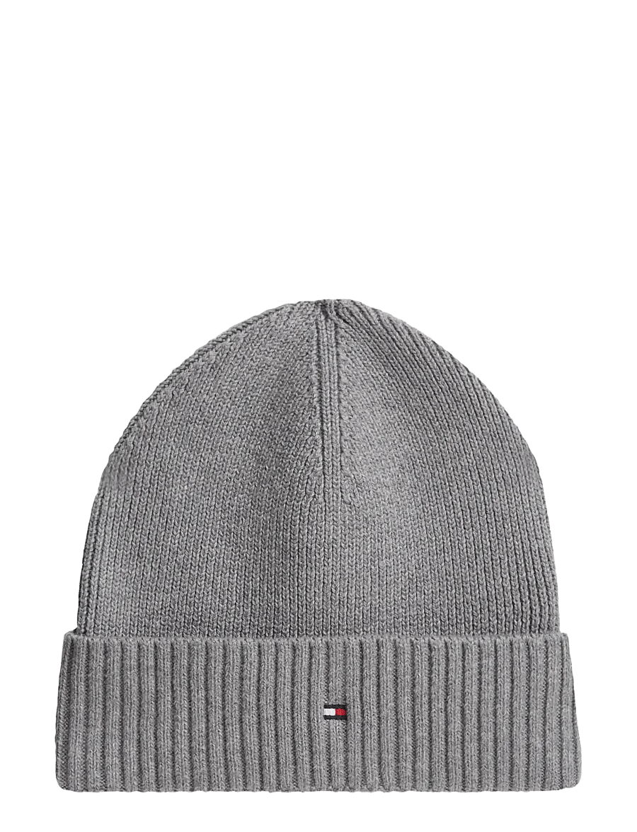 Tommy Hilfiger - TH FLAG PIMA COTTON BEANIE - osta olukorra järgi - medium grey heather - 0