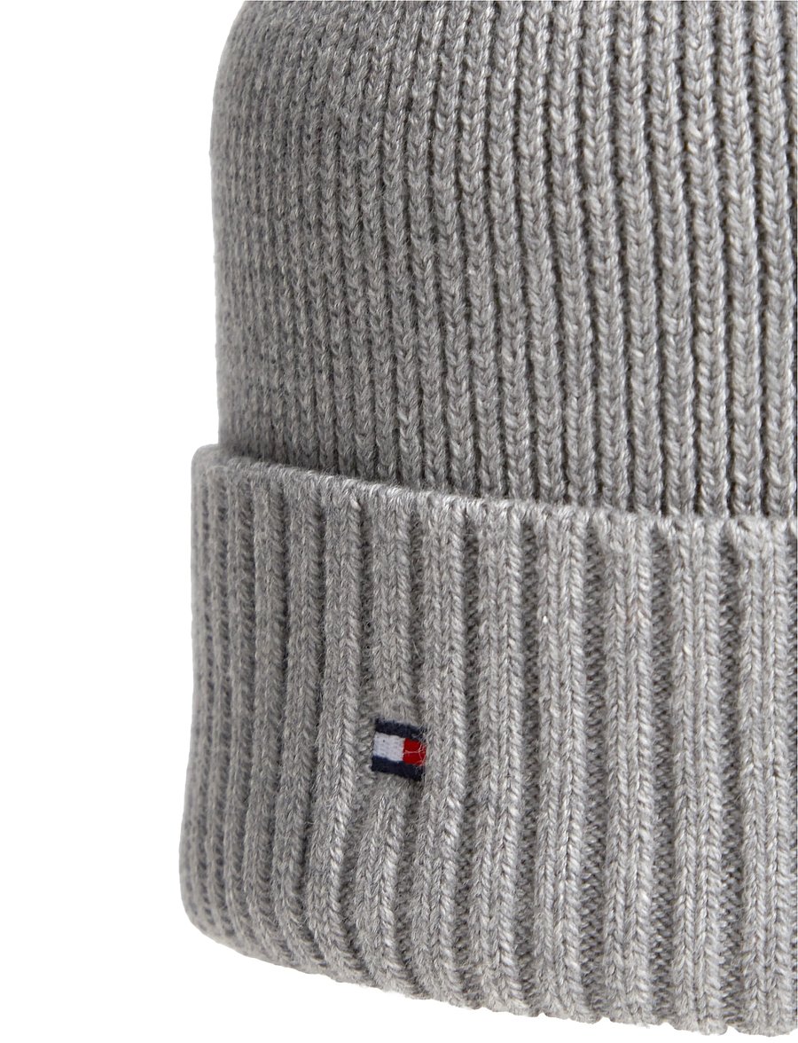 Tommy Hilfiger - TH FLAG PIMA COTTON BEANIE - osta olukorra järgi - medium grey heather - 3