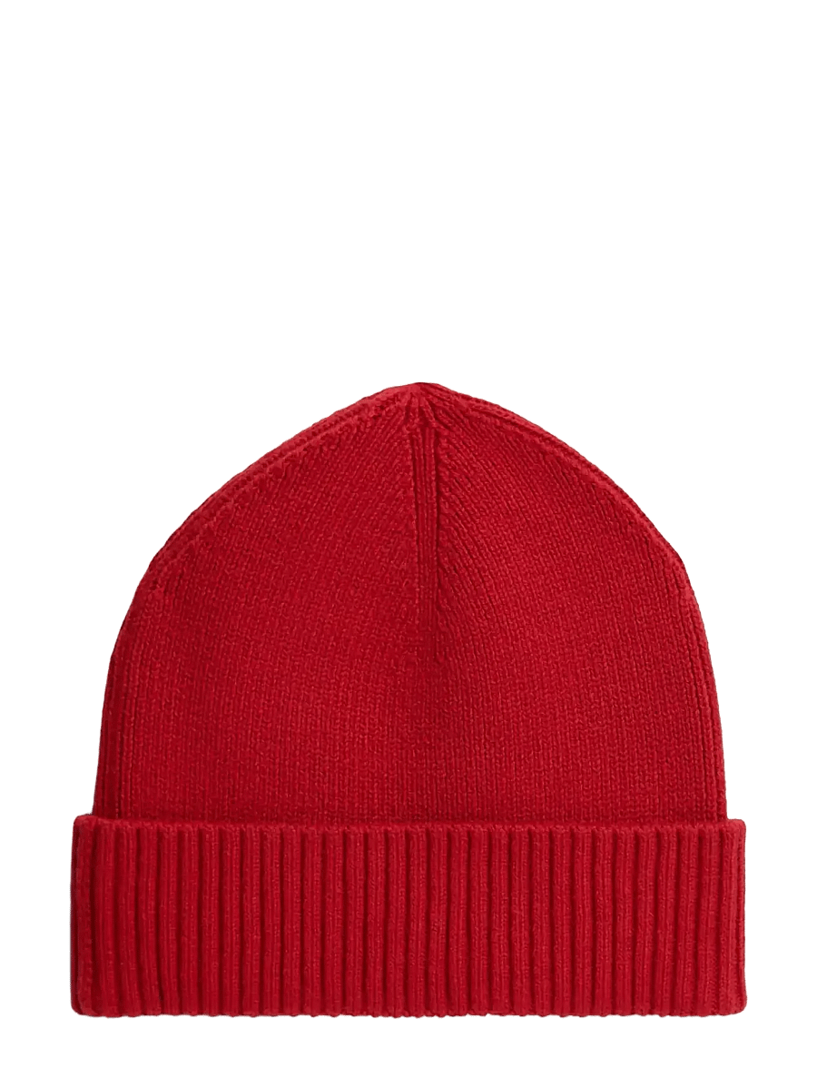 Tommy Hilfiger - TH FLAG PIMA COTTON BEANIE - nach anlass kaufen - medium red - 1