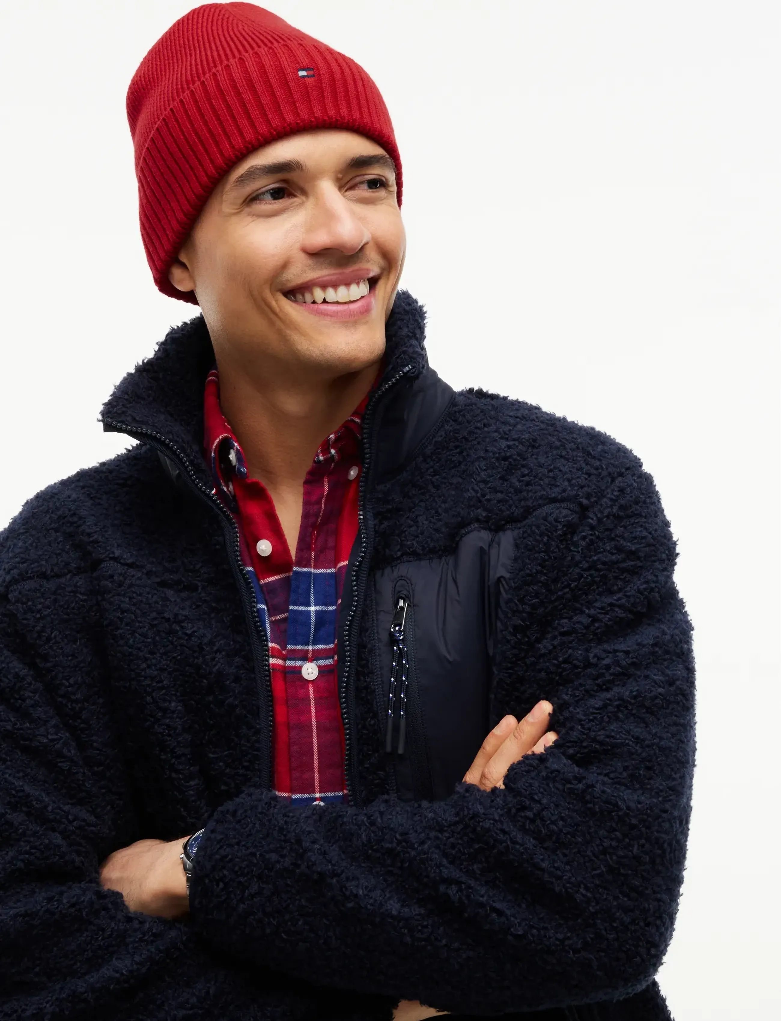 Tommy Hilfiger - TH FLAG PIMA COTTON BEANIE - nach anlass kaufen - medium red - 2