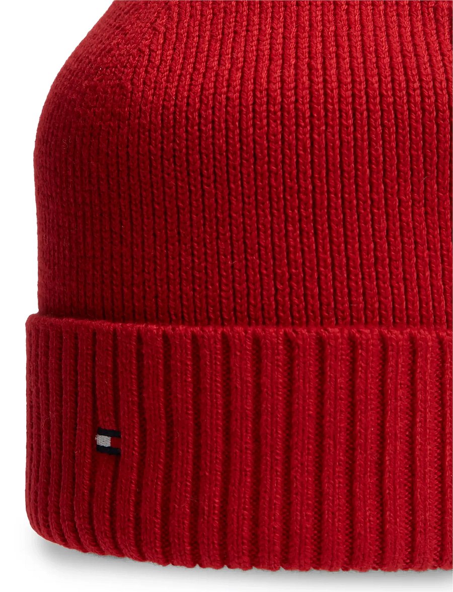 Tommy Hilfiger - TH FLAG PIMA COTTON BEANIE - nach anlass kaufen - medium red - 3