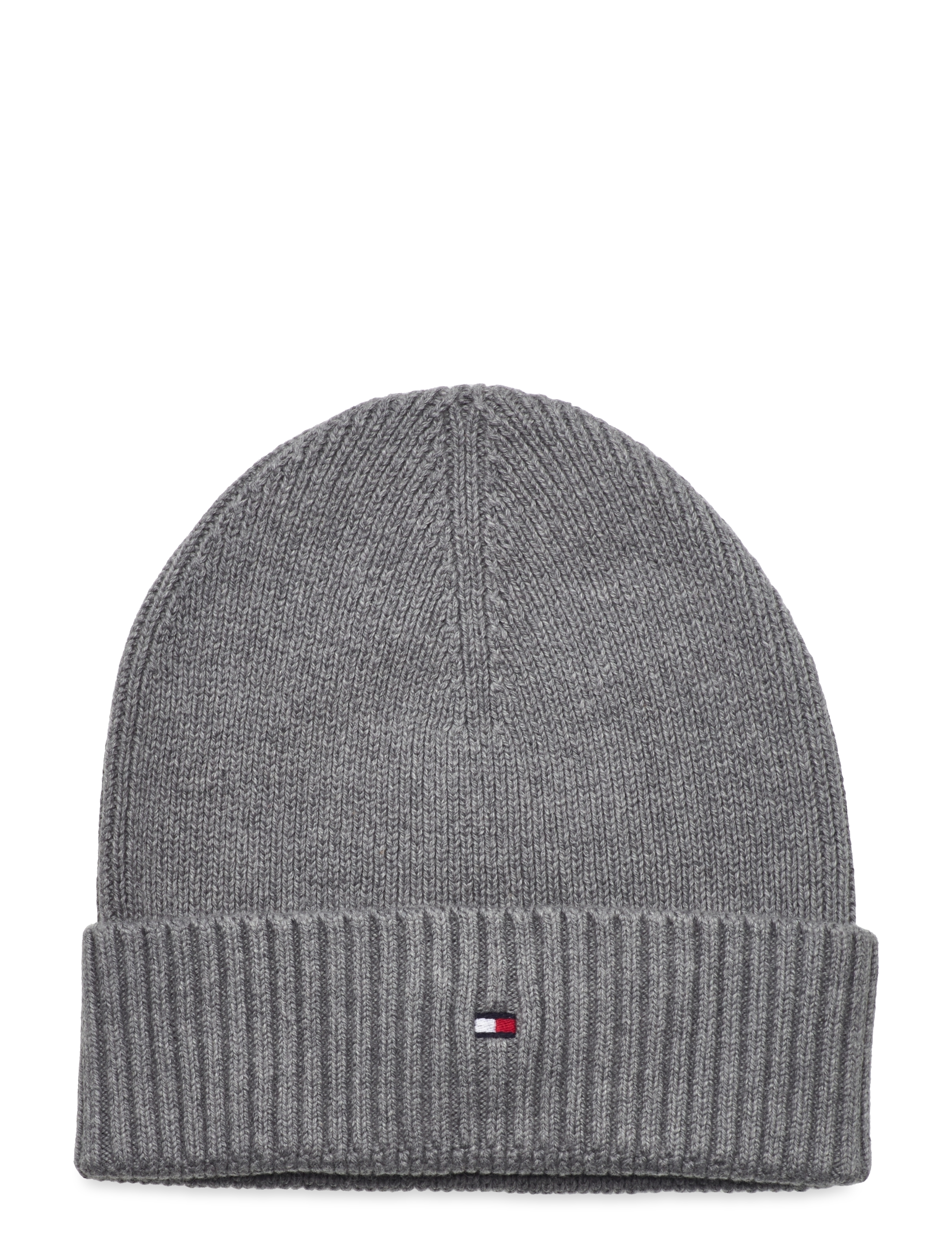 Tommy Hilfiger - TH FLAG PIMA COTTON BEANIE - mid grey heather - 1