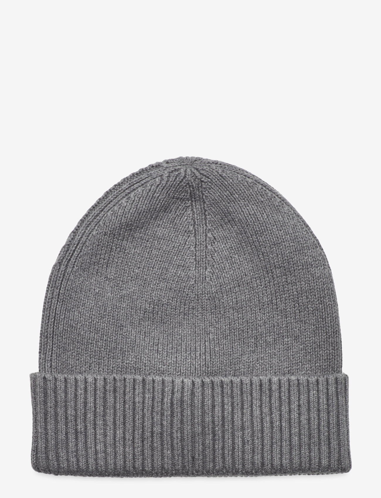 Tommy Hilfiger - TH FLAG PIMA COTTON BEANIE - mössor & kepsar - mid grey heather - 2