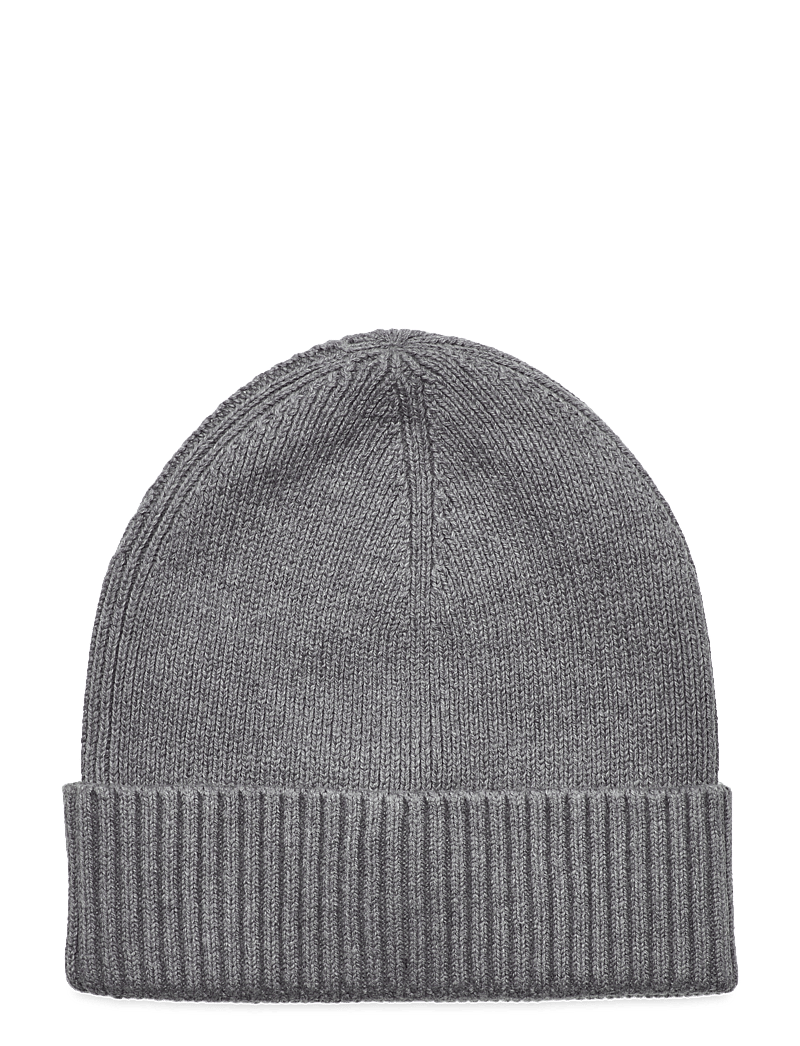 Tommy Hilfiger - TH FLAG PIMA COTTON BEANIE - mössor & kepsar - mid grey heather - 2