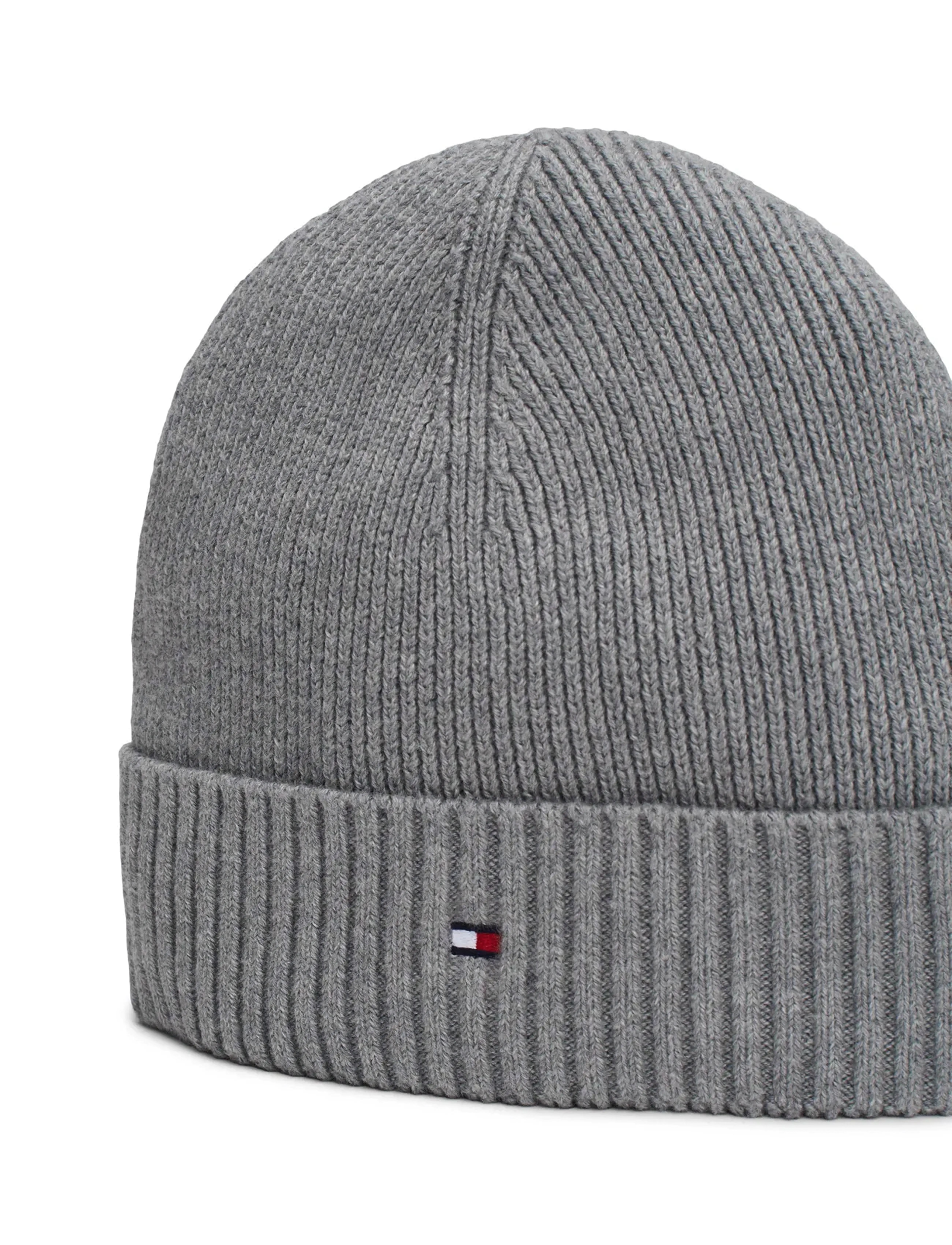 Tommy Hilfiger - TH FLAG PIMA COTTON BEANIE - mid grey heather - 4
