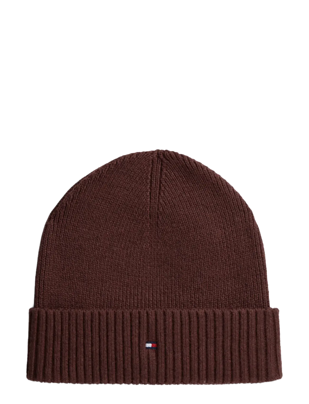 Tommy Hilfiger TH FLAG PIMA COTTON BEANIE - Accessories - RED WINE MELANGE / burgundy