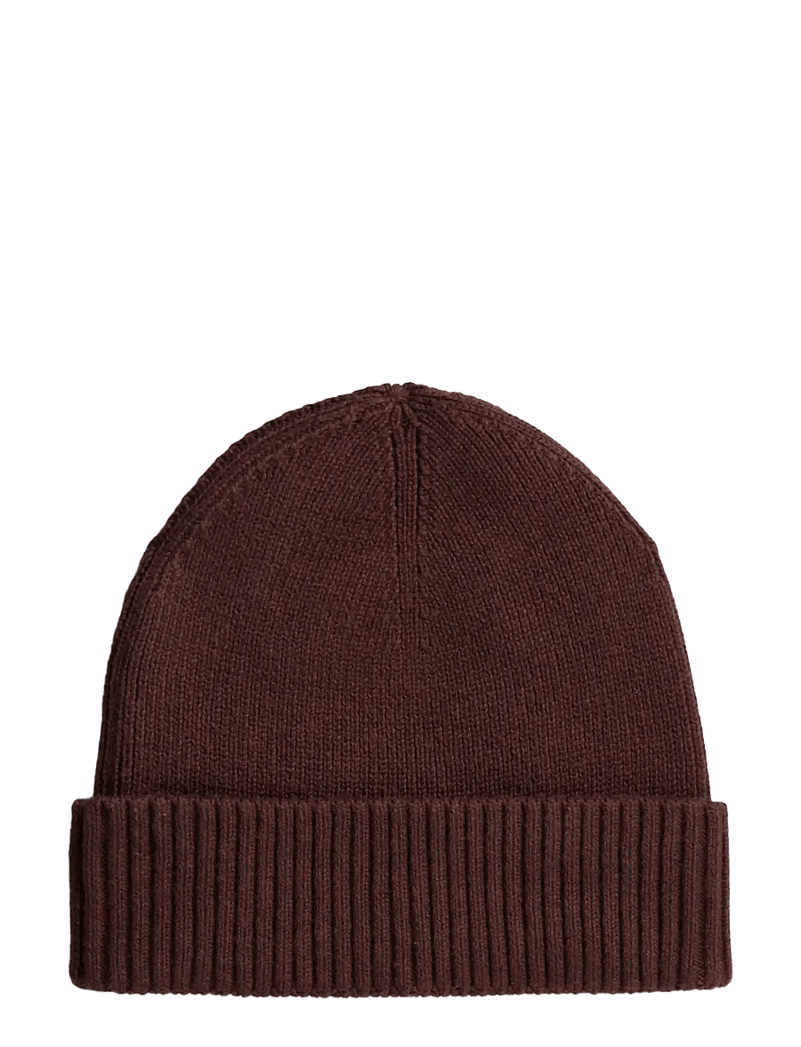 Tommy Hilfiger - TH FLAG PIMA COTTON BEANIE - osta olukorra järgi - red wine melange - 1