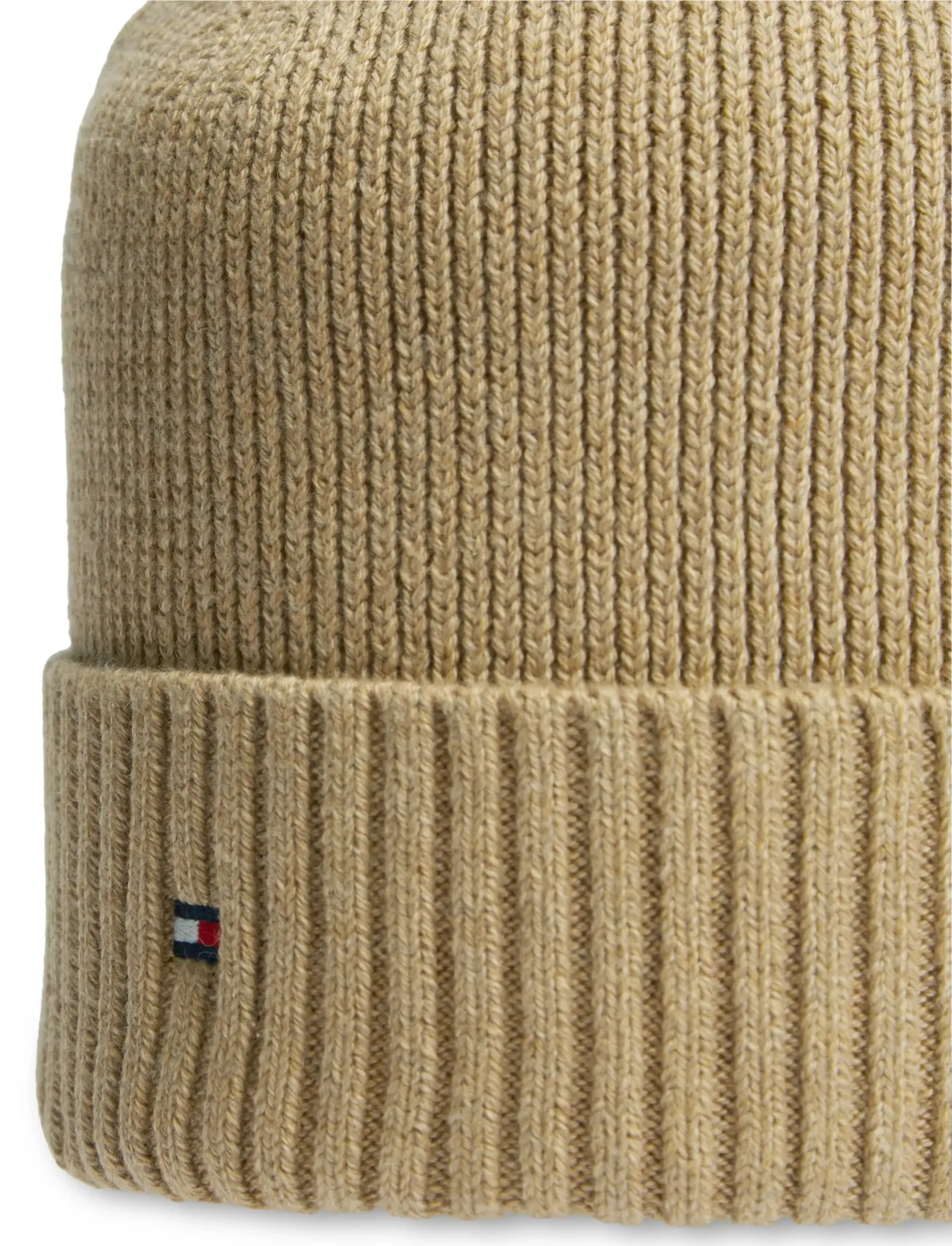 Tommy Hilfiger - TH FLAG PIMA COTTON BEANIE - nach anlass kaufen - safari canvas melange - 3