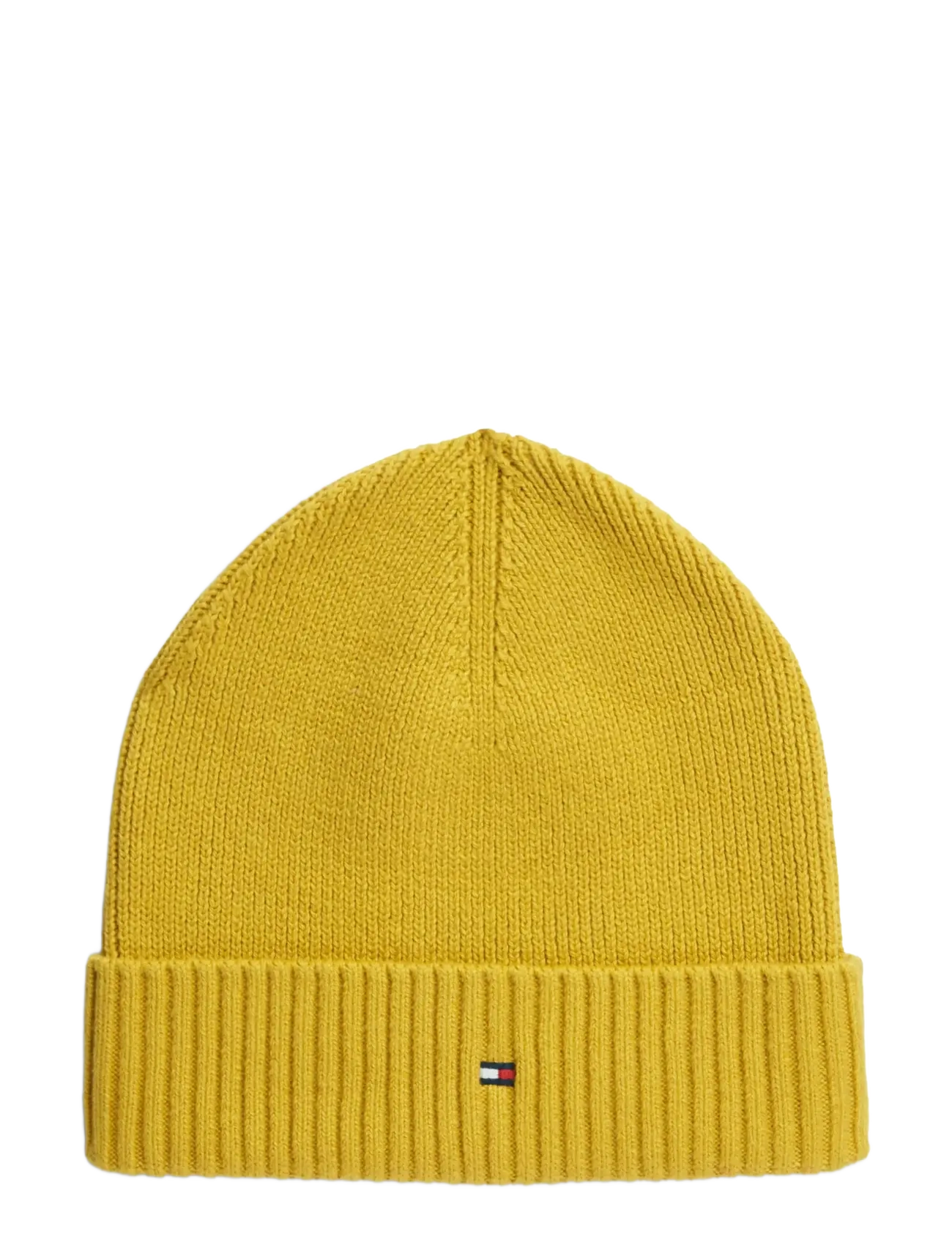 Tommy Hilfiger TH FLAG PIMA COTTON BEANIE - Hatte & Kasketter - SAFFRON YELLOW / yellow