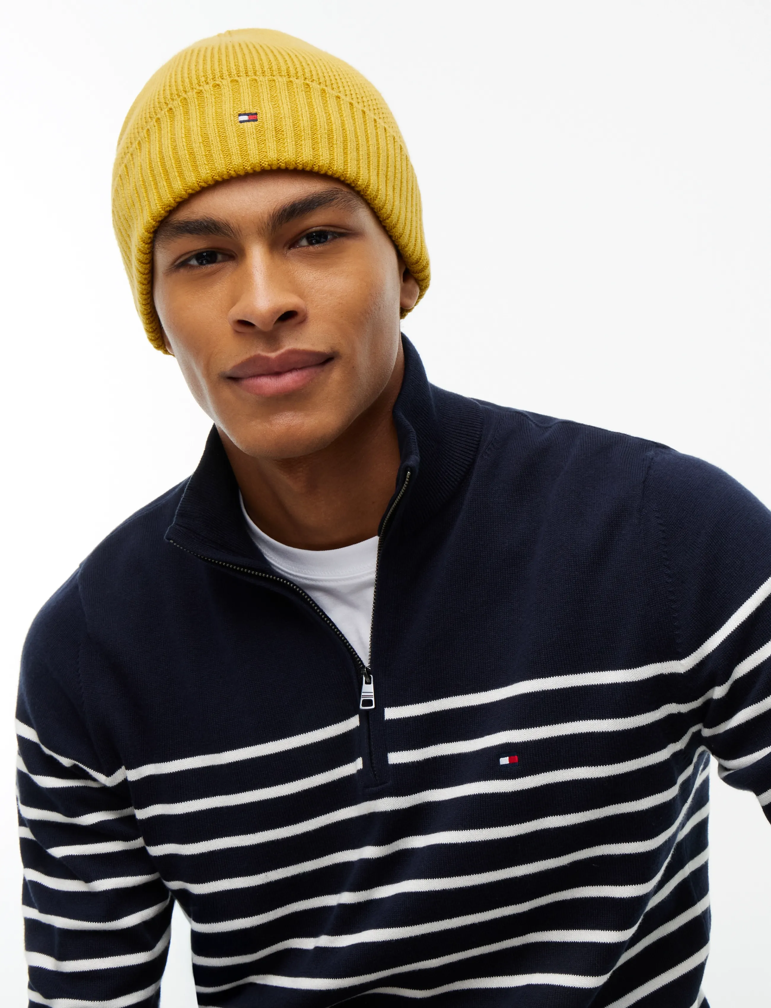 Tommy Hilfiger - TH FLAG PIMA COTTON BEANIE - nach anlass kaufen - saffron yellow - 2