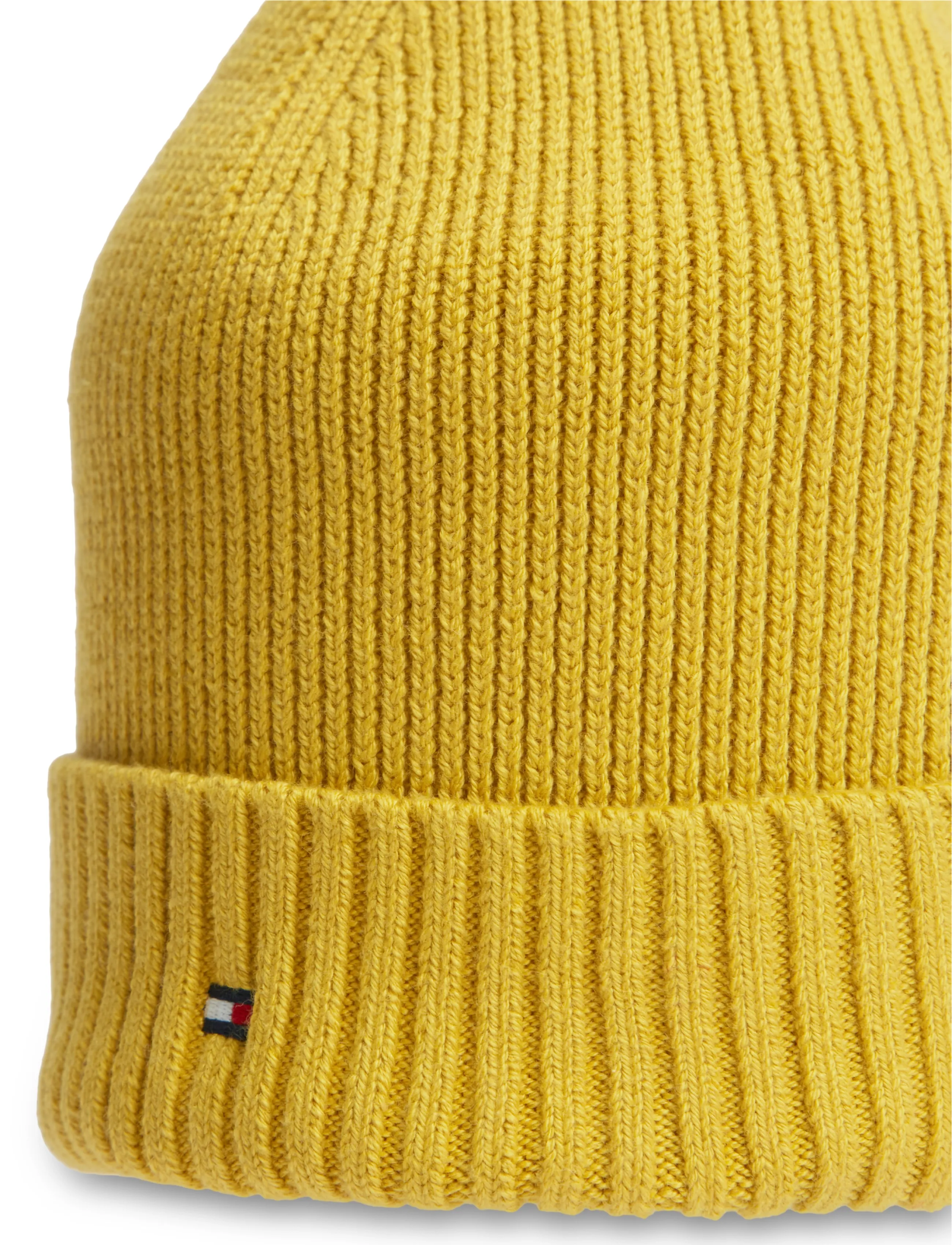 Tommy Hilfiger - TH FLAG PIMA COTTON BEANIE - nach anlass kaufen - saffron yellow - 3