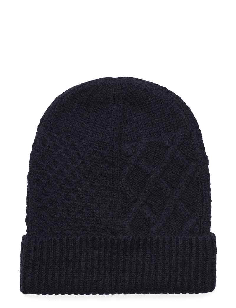 Tommy Hilfiger - TH FLAG CABLE KNIT BEANIE - nach anlass kaufen - space blue - 1