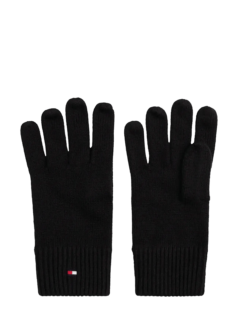 Tommy Hilfiger - ESSENTIALS FLAG GLOVES - shop by occasion - black - 0