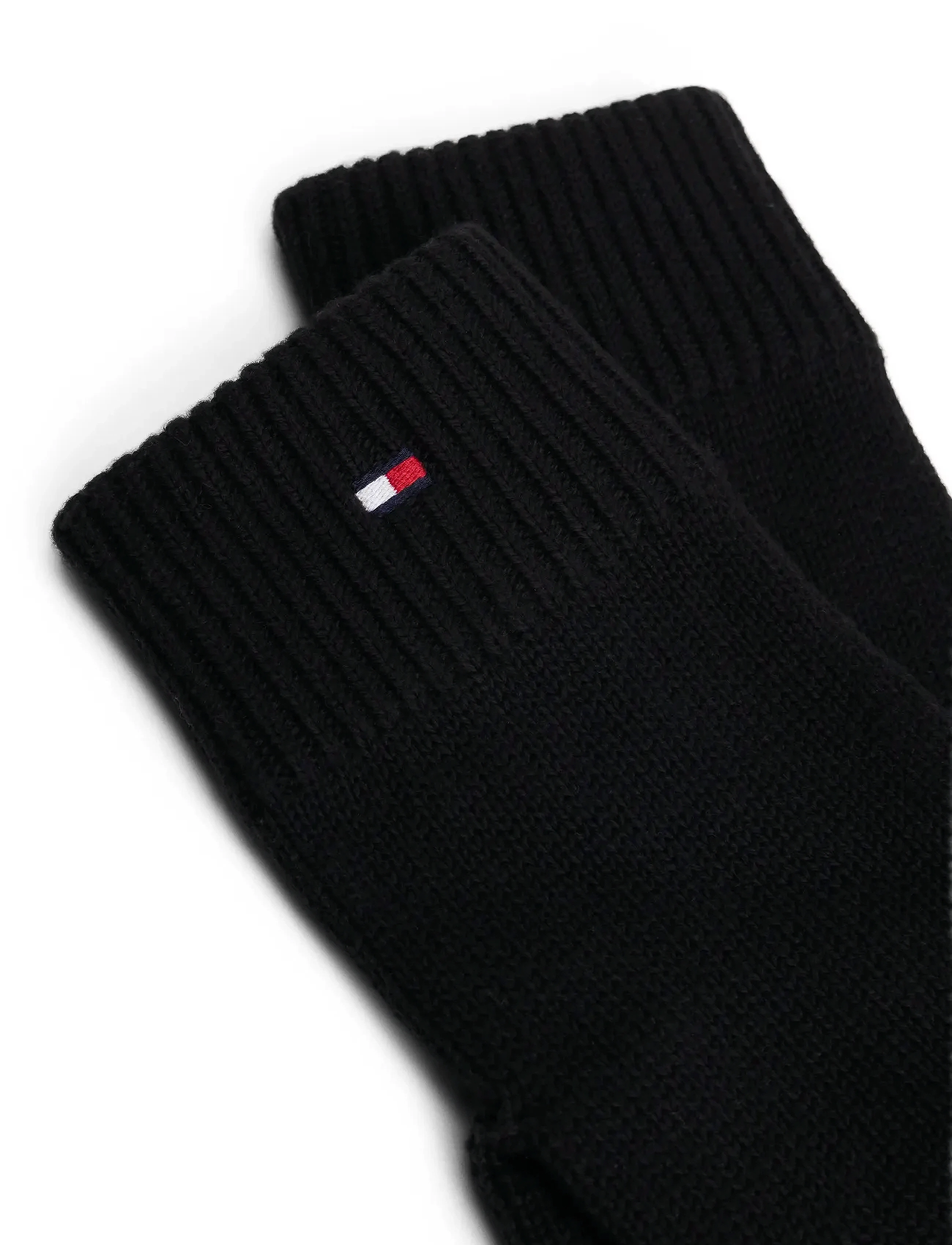 Tommy Hilfiger - ESSENTIALS FLAG GLOVES - mützen & handschuhe - black - 1