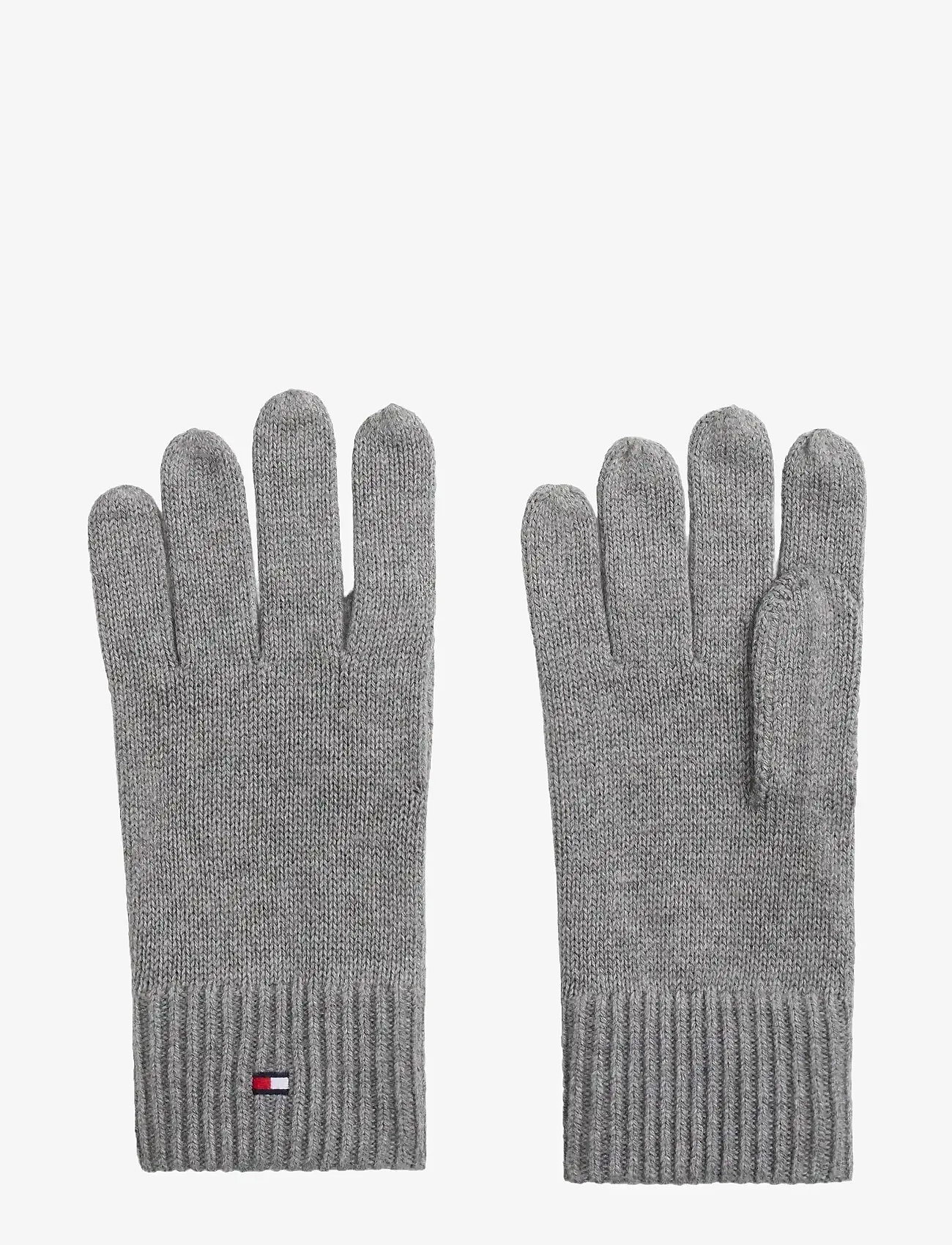 Tommy Hilfiger - ESSENTIALS FLAG GLOVES - pigimütsid & kindad - mid grey heather - 0