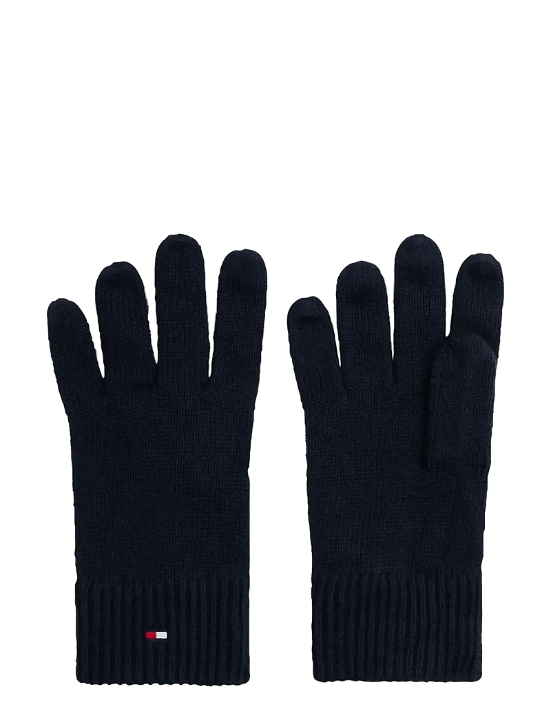 Tommy Hilfiger - ESSENTIALS FLAG GLOVES - shoppa efter tillfälle - space blue - 0