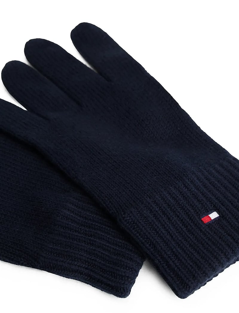 Tommy Hilfiger - ESSENTIALS FLAG GLOVES - shoppa efter tillfälle - space blue - 1