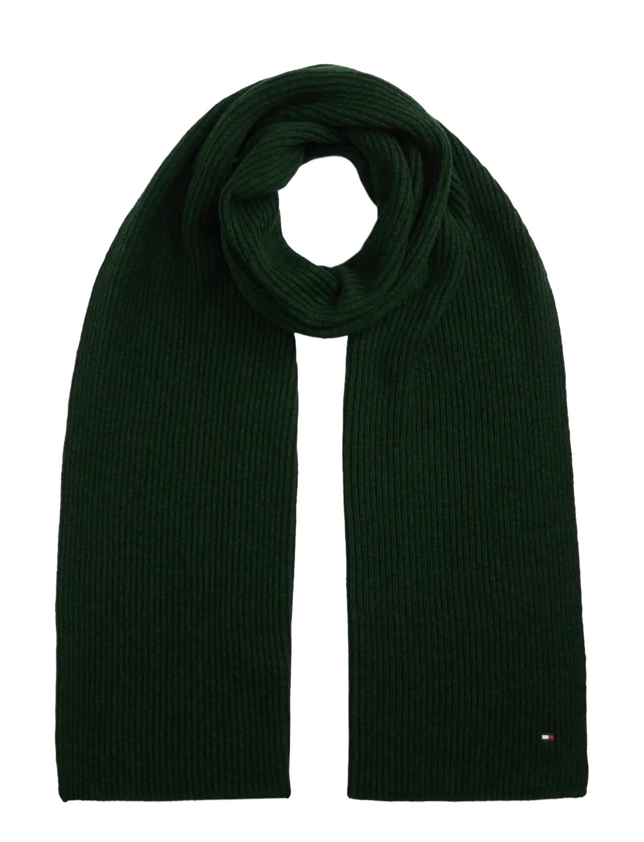 Tommy Hilfiger TH FLAG PIMA COTTON CASH SCARF - Sallid - MAJESTIC EMERALD MELANGE / green