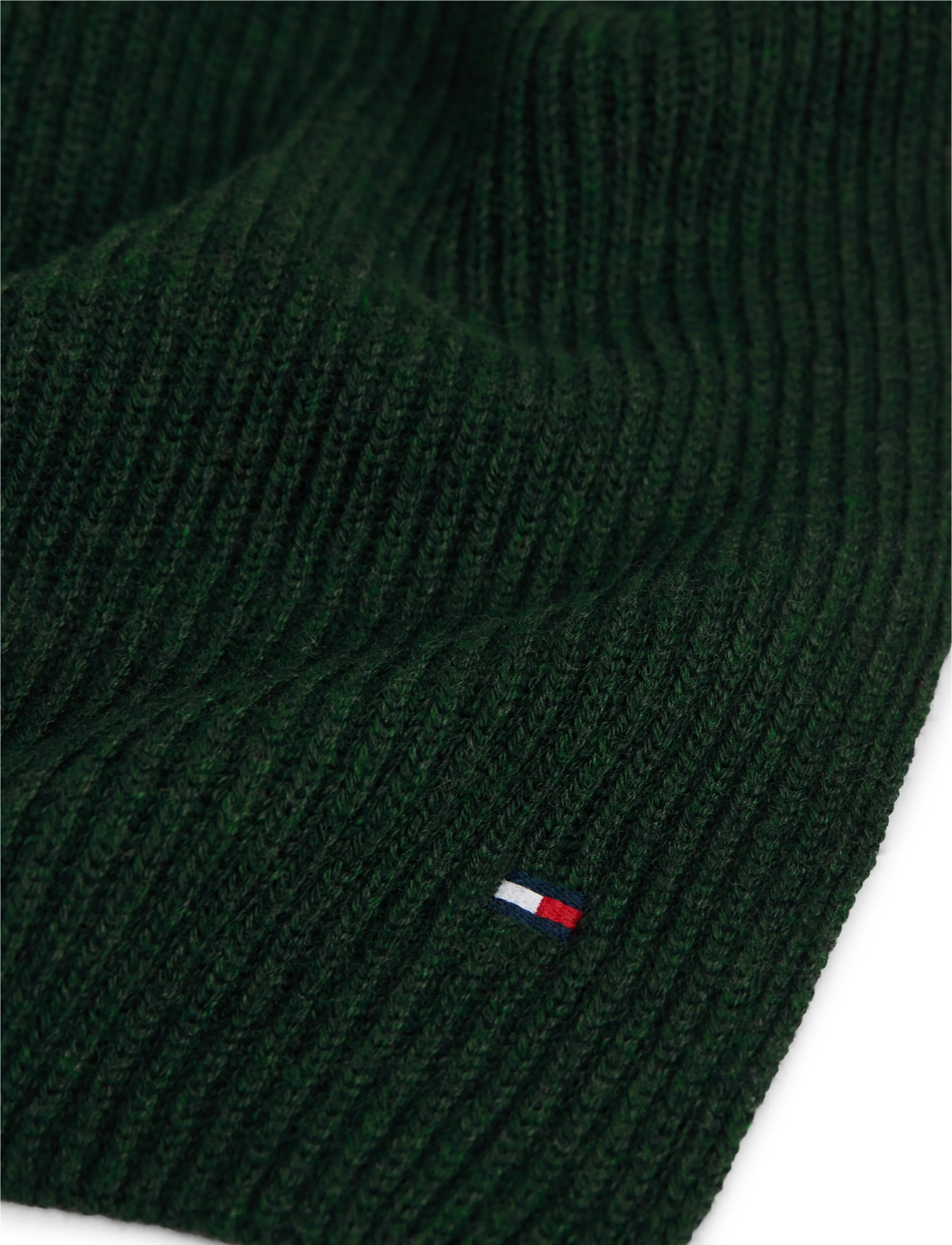 Tommy Hilfiger - TH FLAG PIMA COTTON CASH SCARF - talvesallid - majestic emerald melange - 2