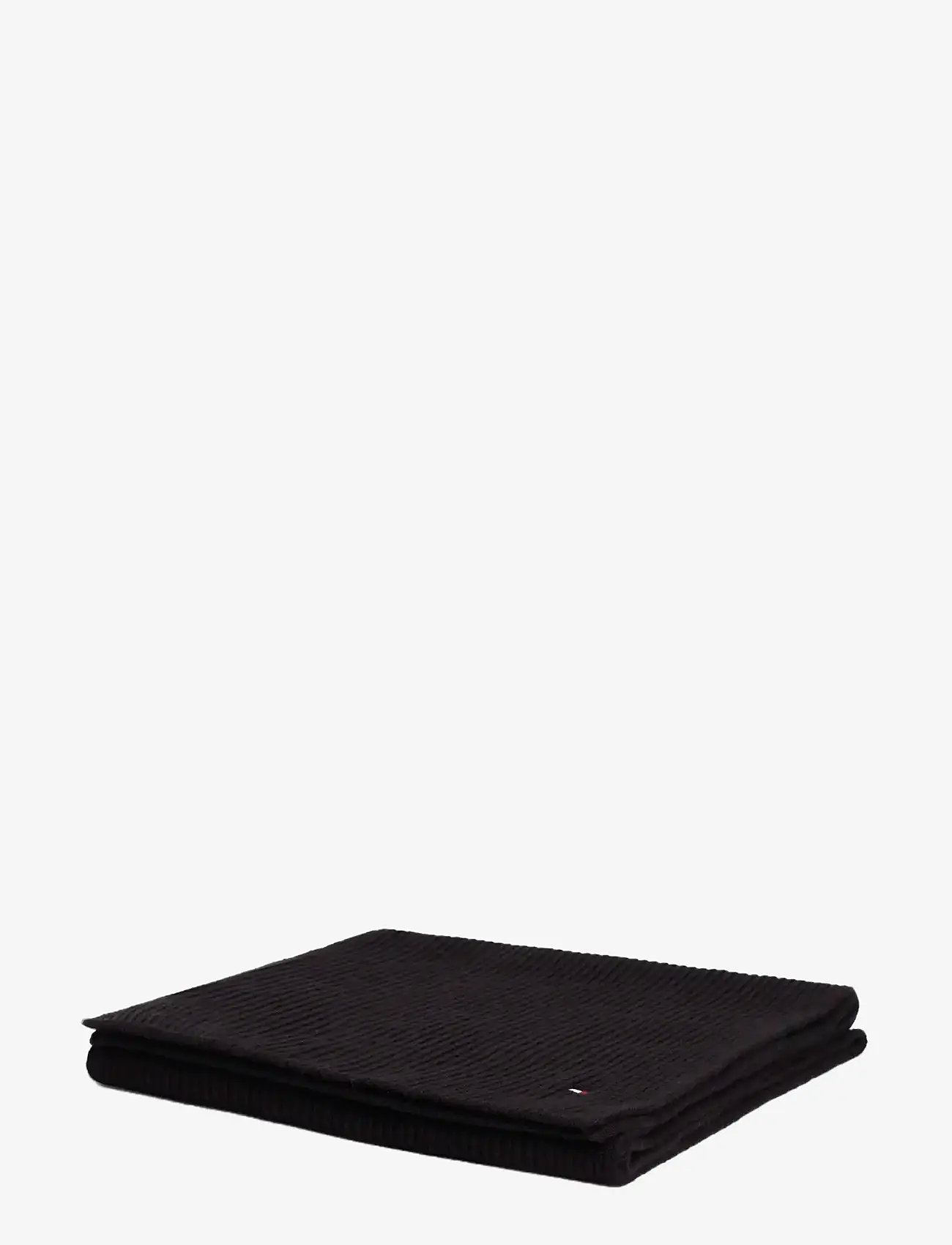 Tommy Hilfiger - TH FLAG PIMA COTTON CASH SCARF - halsdukar - black - 2