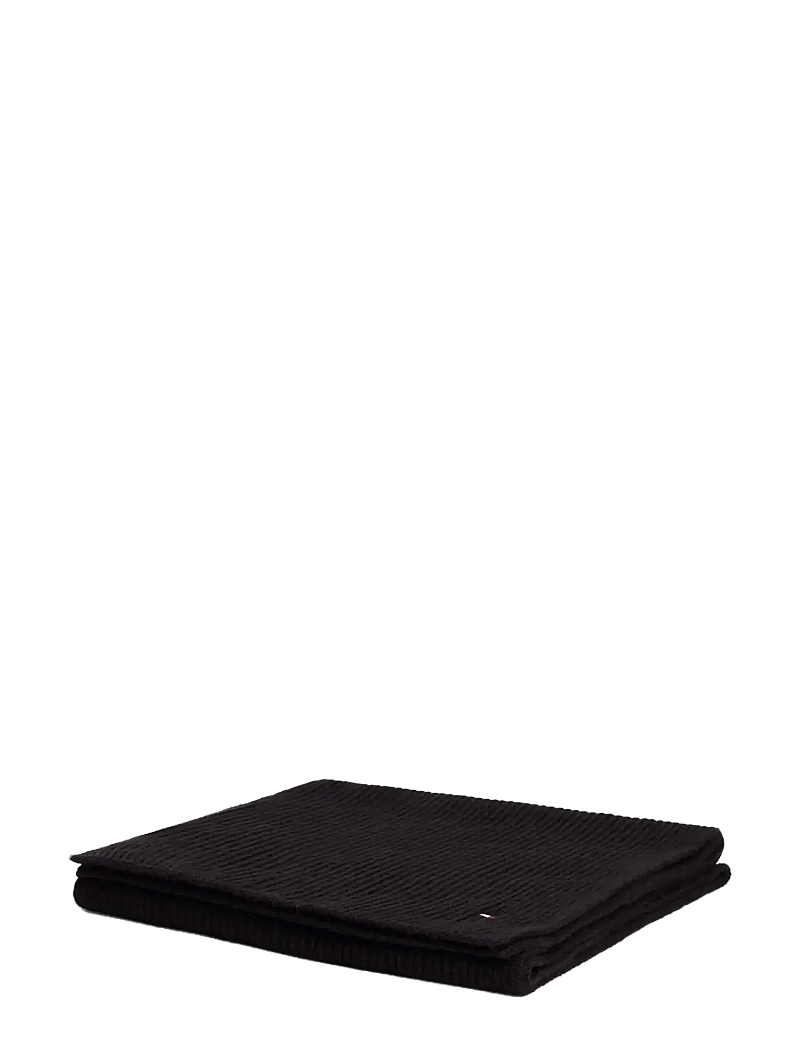 Tommy Hilfiger - TH FLAG PIMA COTTON CASH SCARF - halsdukar - black - 2