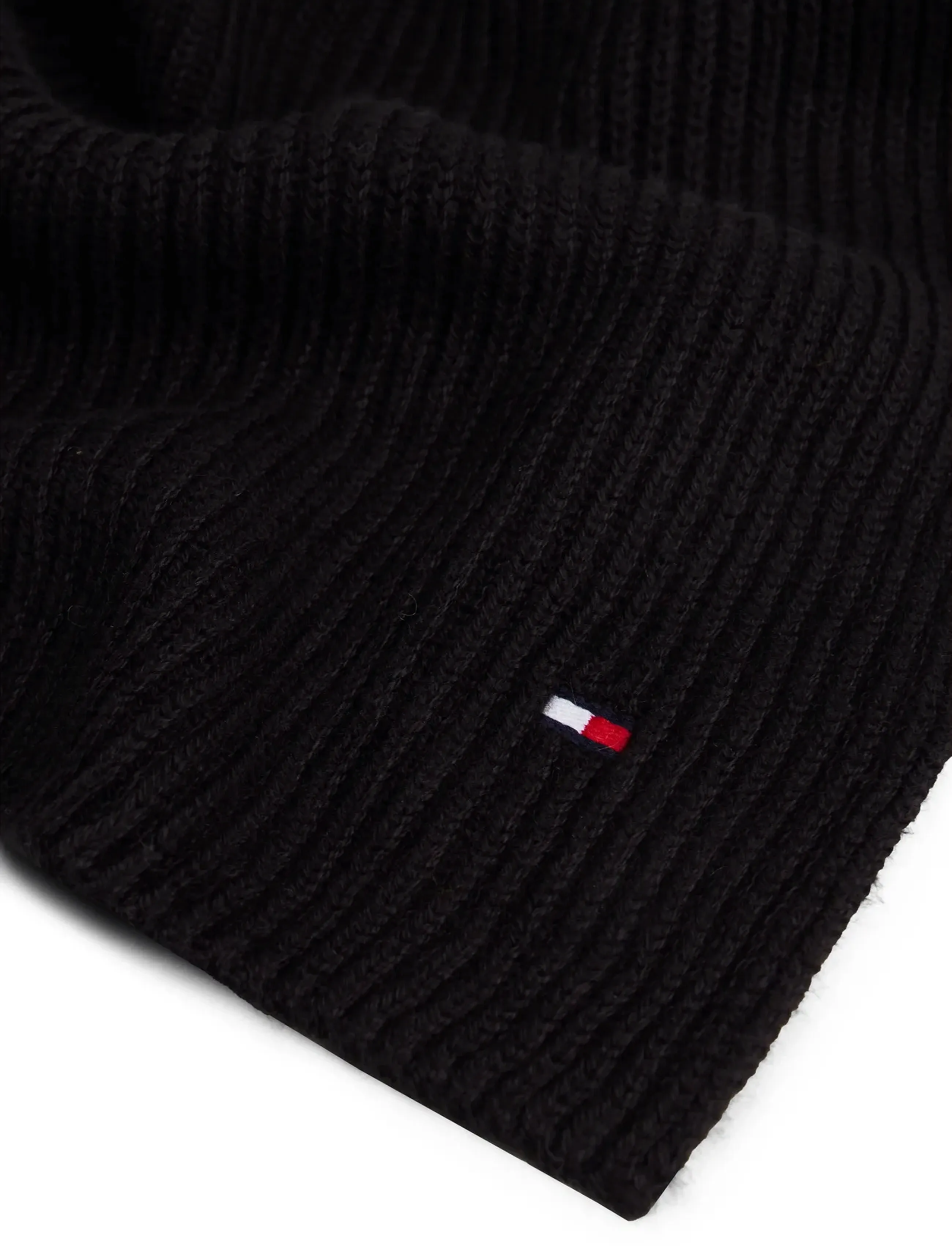 Tommy Hilfiger - TH FLAG PIMA COTTON CASH SCARF - halstørklæder - black - 3