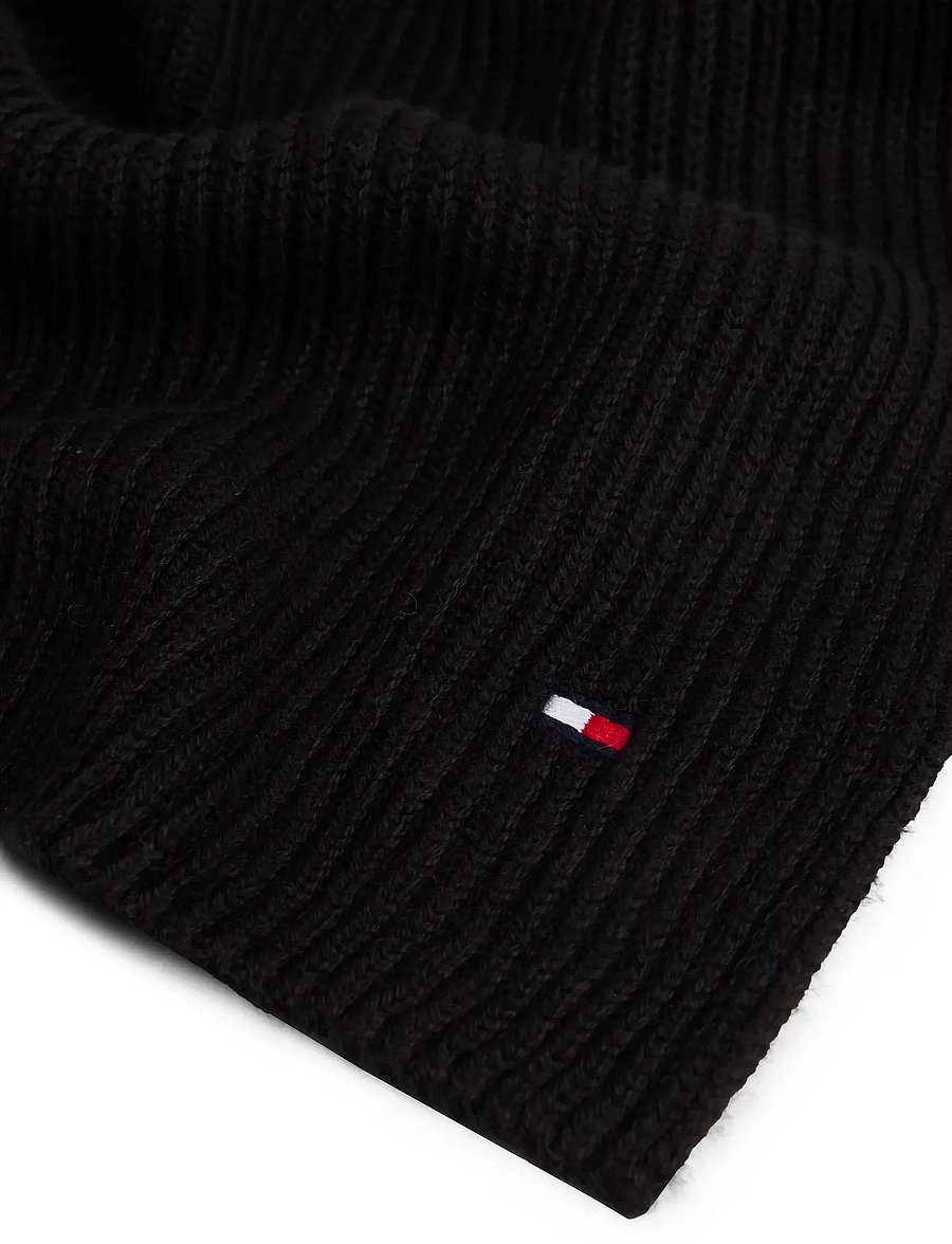 Tommy Hilfiger - TH FLAG PIMA COTTON CASH SCARF - halstørklæder - black - 3