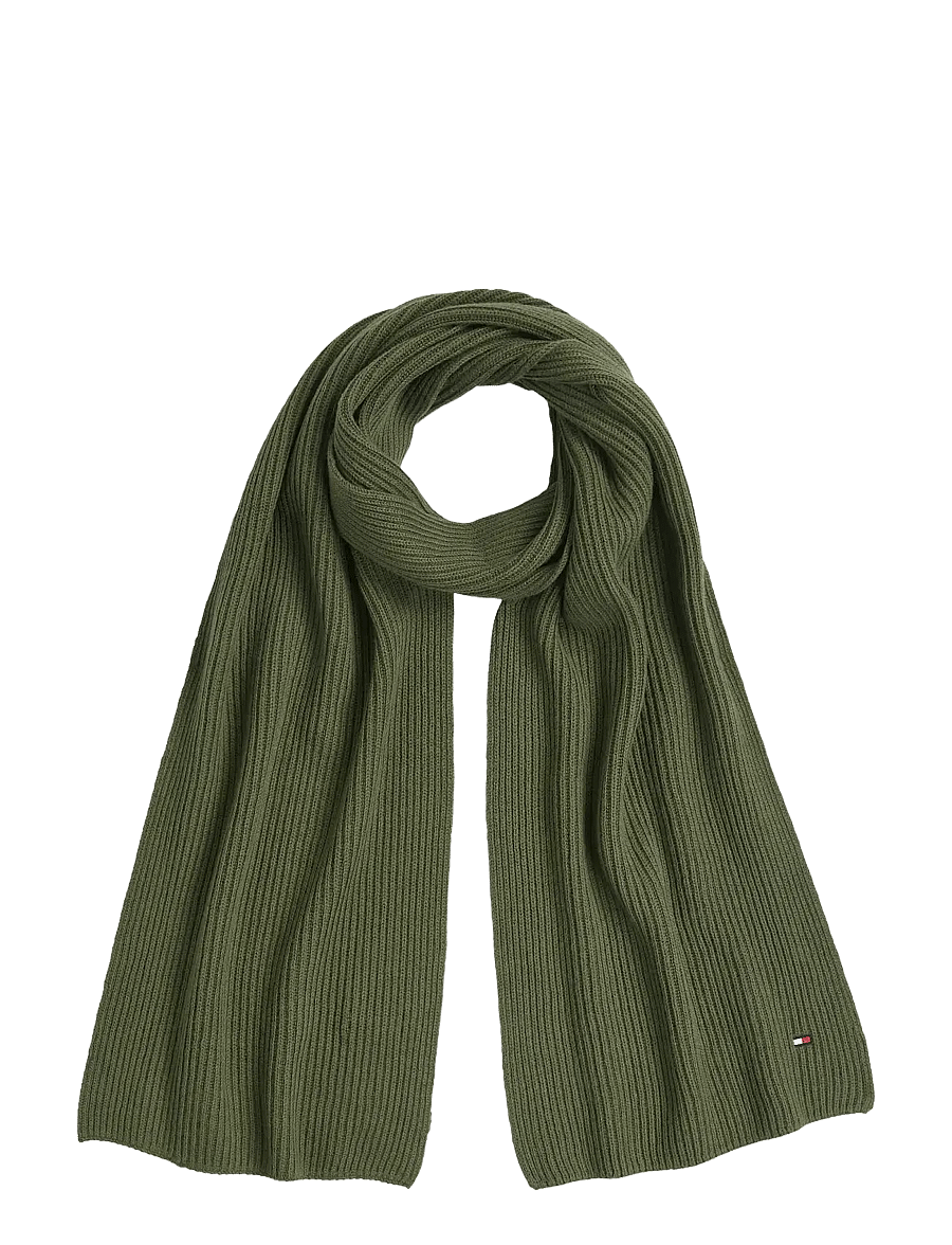 Tommy Hilfiger - TH FLAG PIMA COTTON CASH SCARF - halstørklæder - foxhunt green - 1
