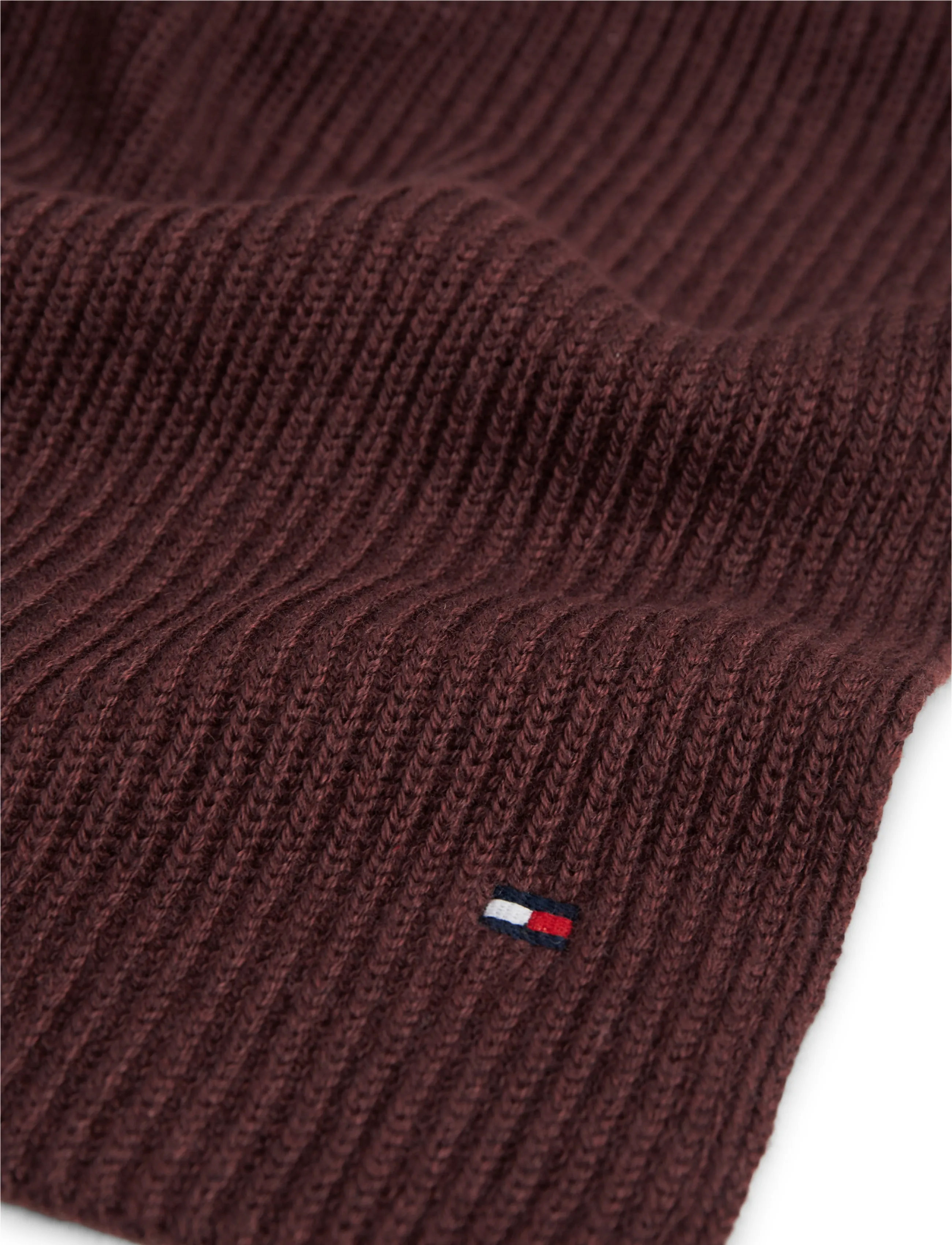 Tommy Hilfiger - TH FLAG PIMA COTTON CASH SCARF - winterschals - red wine melange - 3