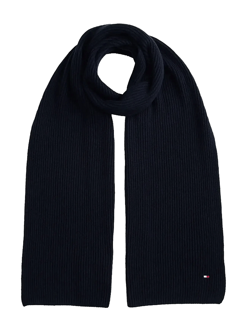 Tommy Hilfiger - TH FLAG PIMA COTTON CASH SCARF - halstørklæder - space blue - 1