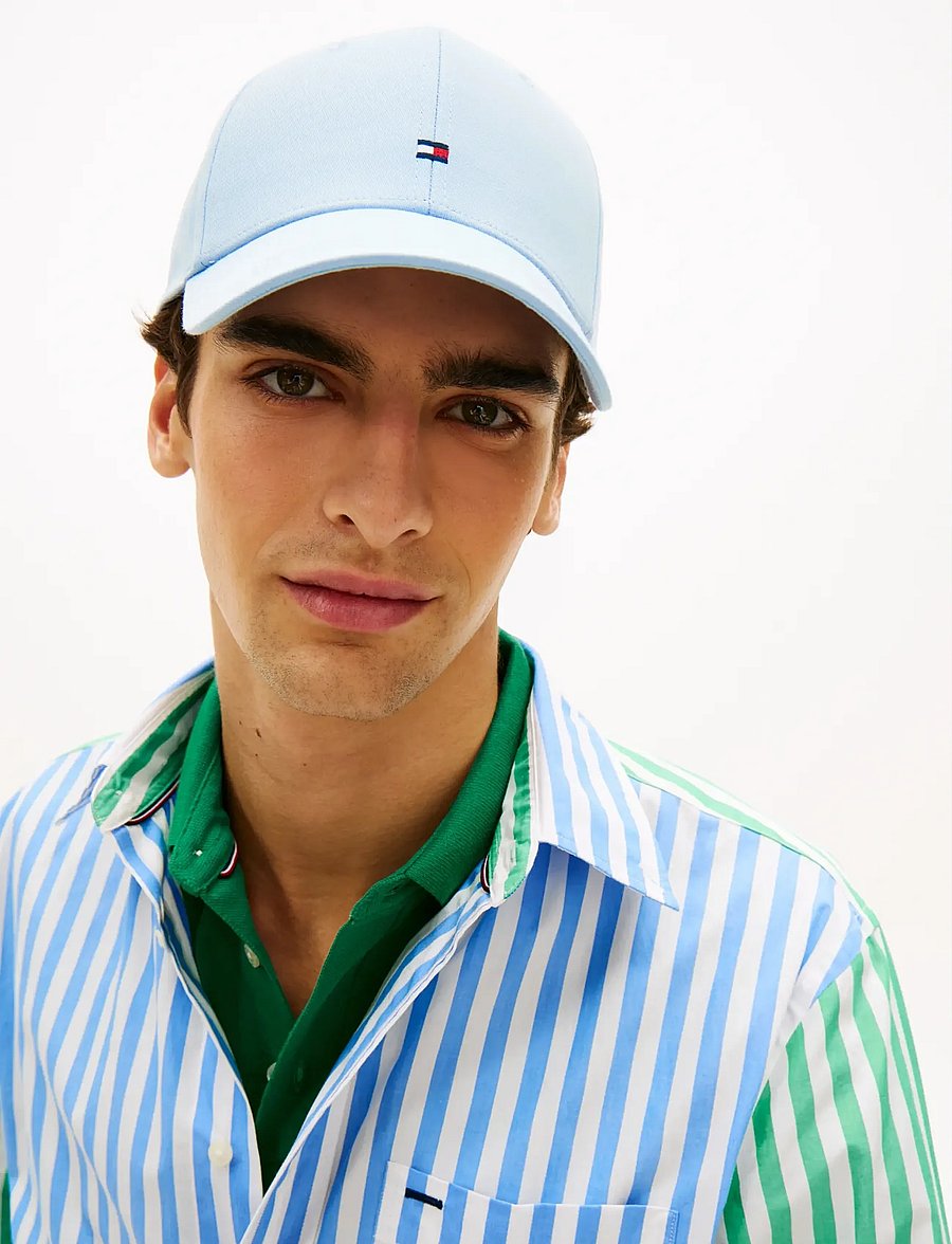 Tommy Hilfiger - TH FLAG COTTON 6 PANEL CAP - kappen - well water - 3