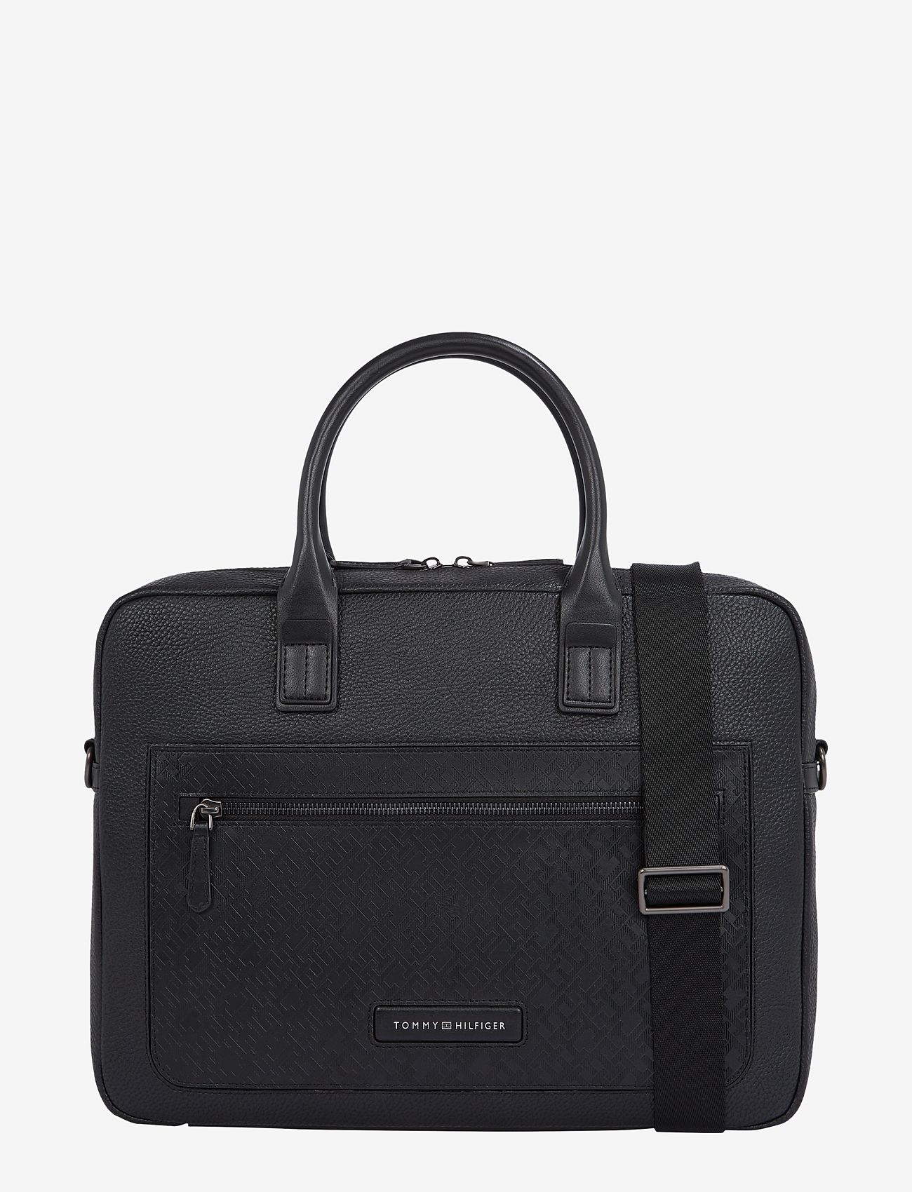 Tommy Hilfiger - TH MONOGRAM COMPUTER BAG - black - 0