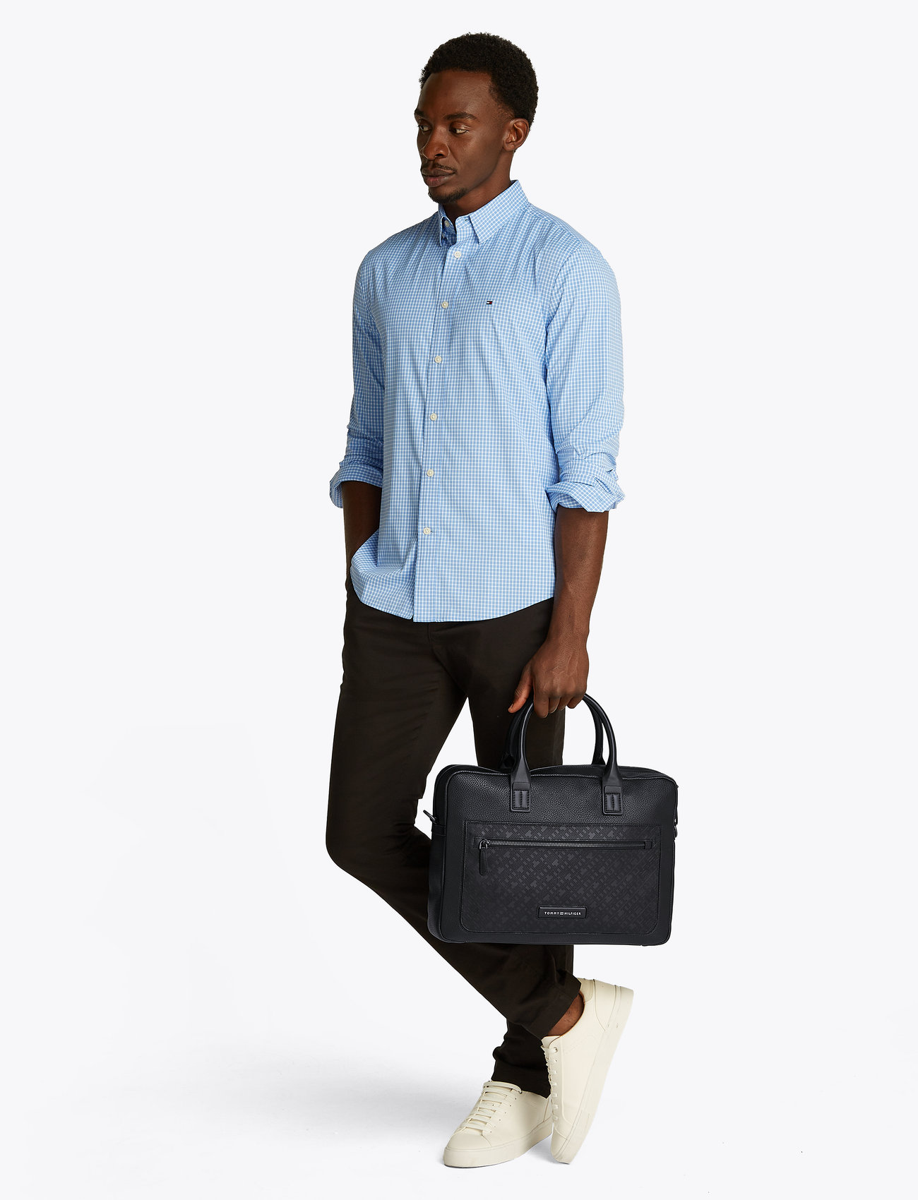 Tommy Hilfiger - TH MONOGRAM COMPUTER BAG - black - 5