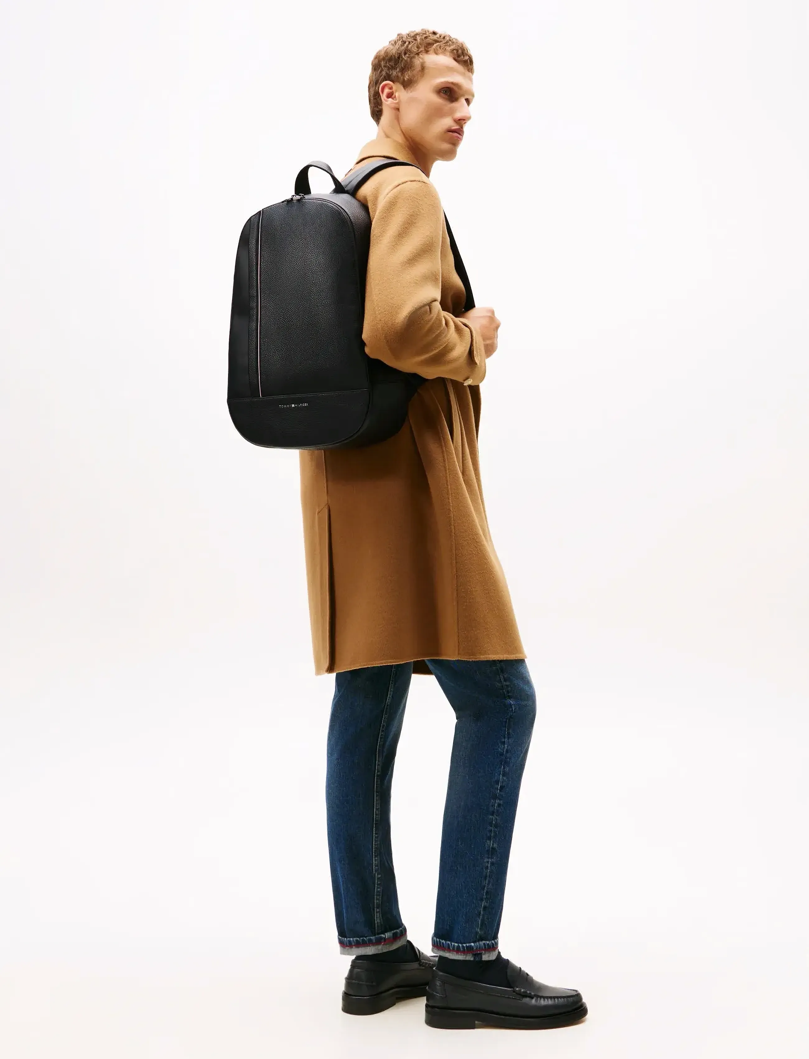 Tommy Hilfiger Th Central Backpack, One Size, Black, Tasker > Rygsække, Herre